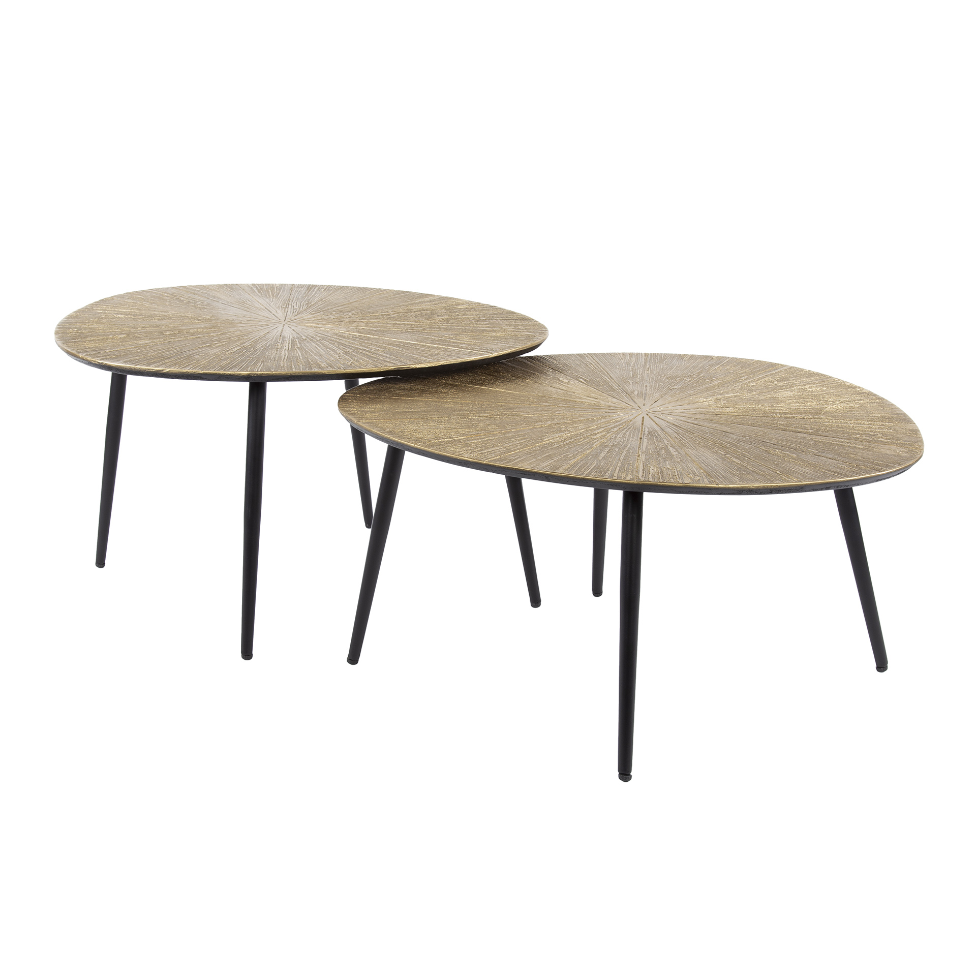 Organische Salontafel Playa Ray Metal Set van 2 stuks - Afbeelding 6