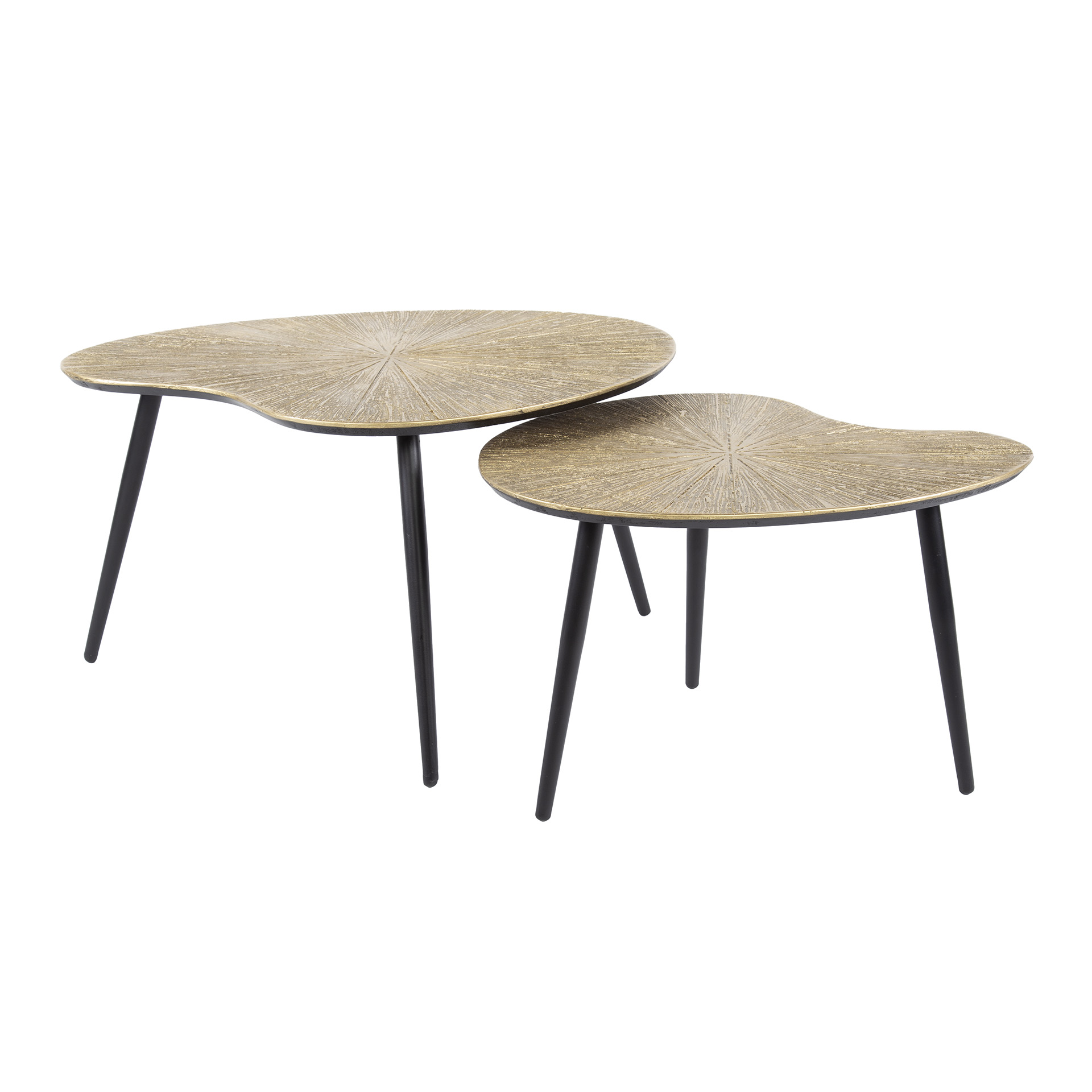 Organische Salontafel Playa Ray Metal Set van 2 stuks - Afbeelding 6