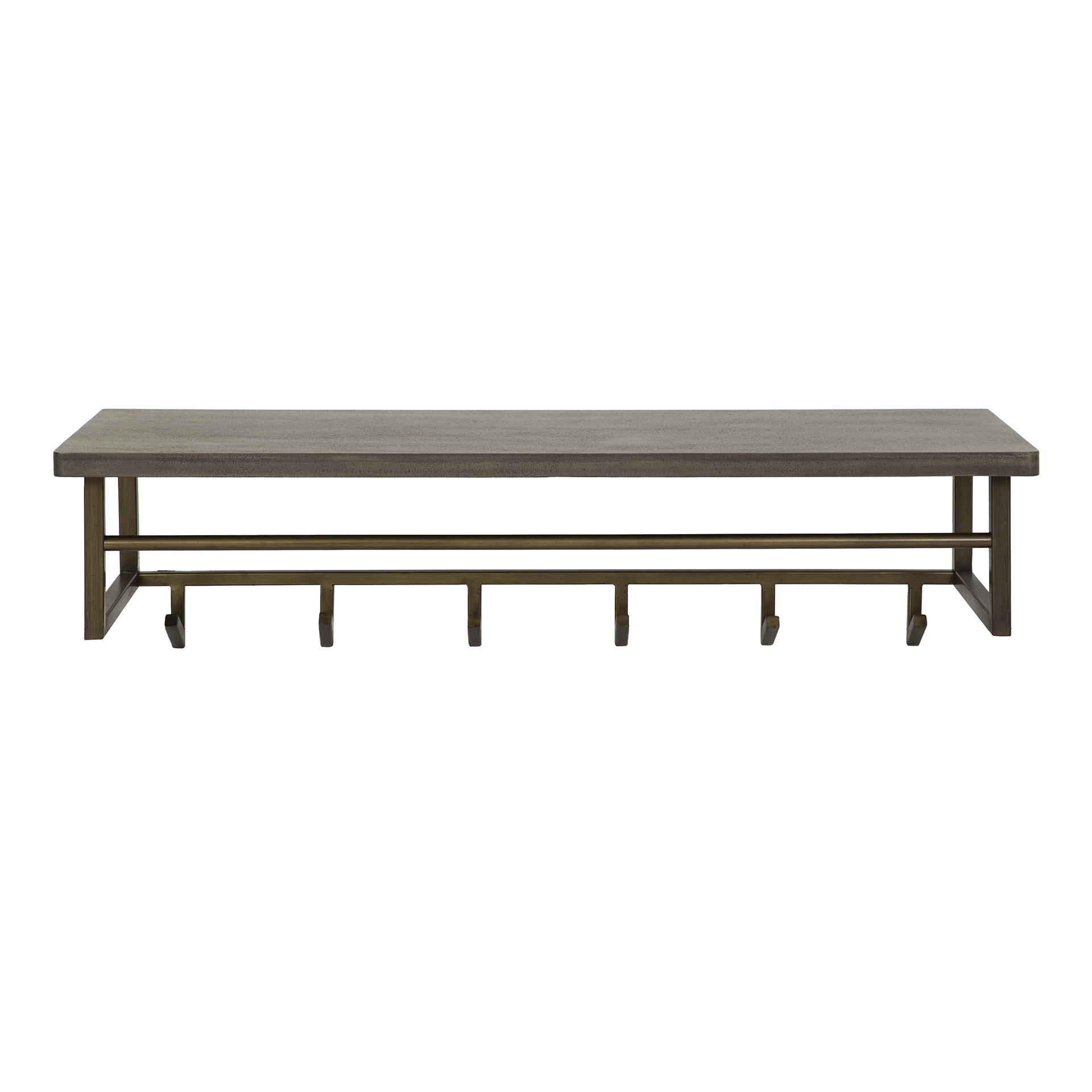 Kapstok Ferro Antiek Brass Met 6 haken (horizontaal) - Afbeelding 4