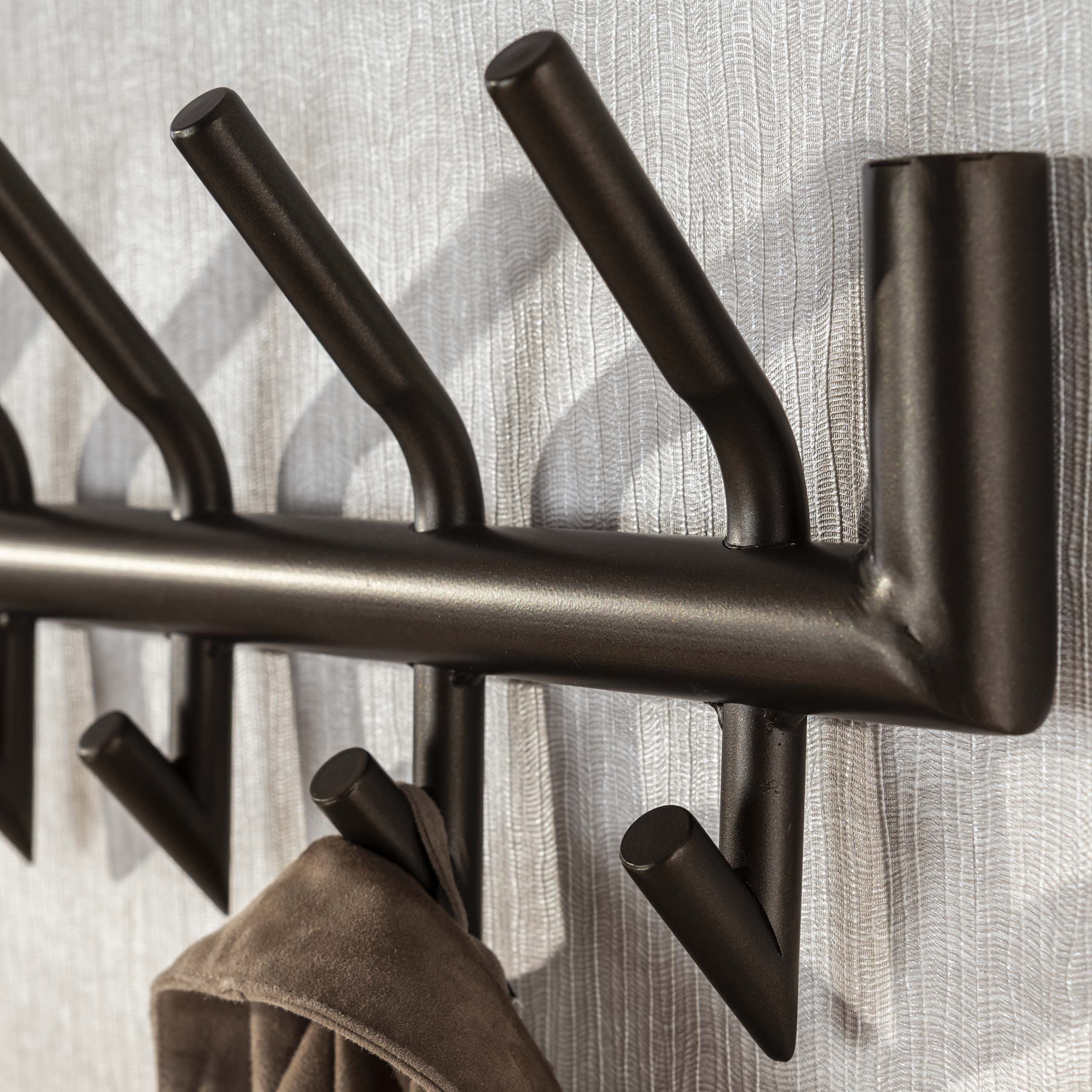 Kapstok Tubo Drift brown met 2x8 haken - Afbeelding 2