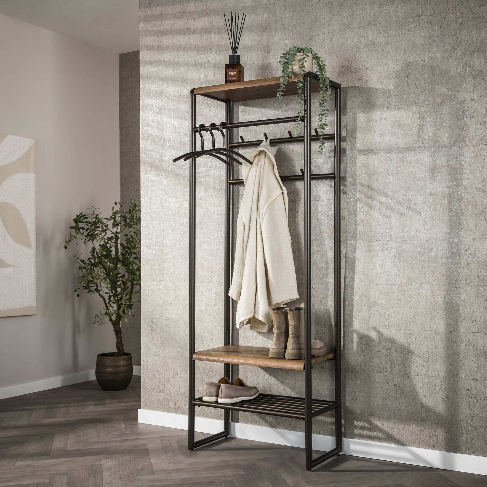 Garderobemeubel Luno 70 cm - Drift Brown