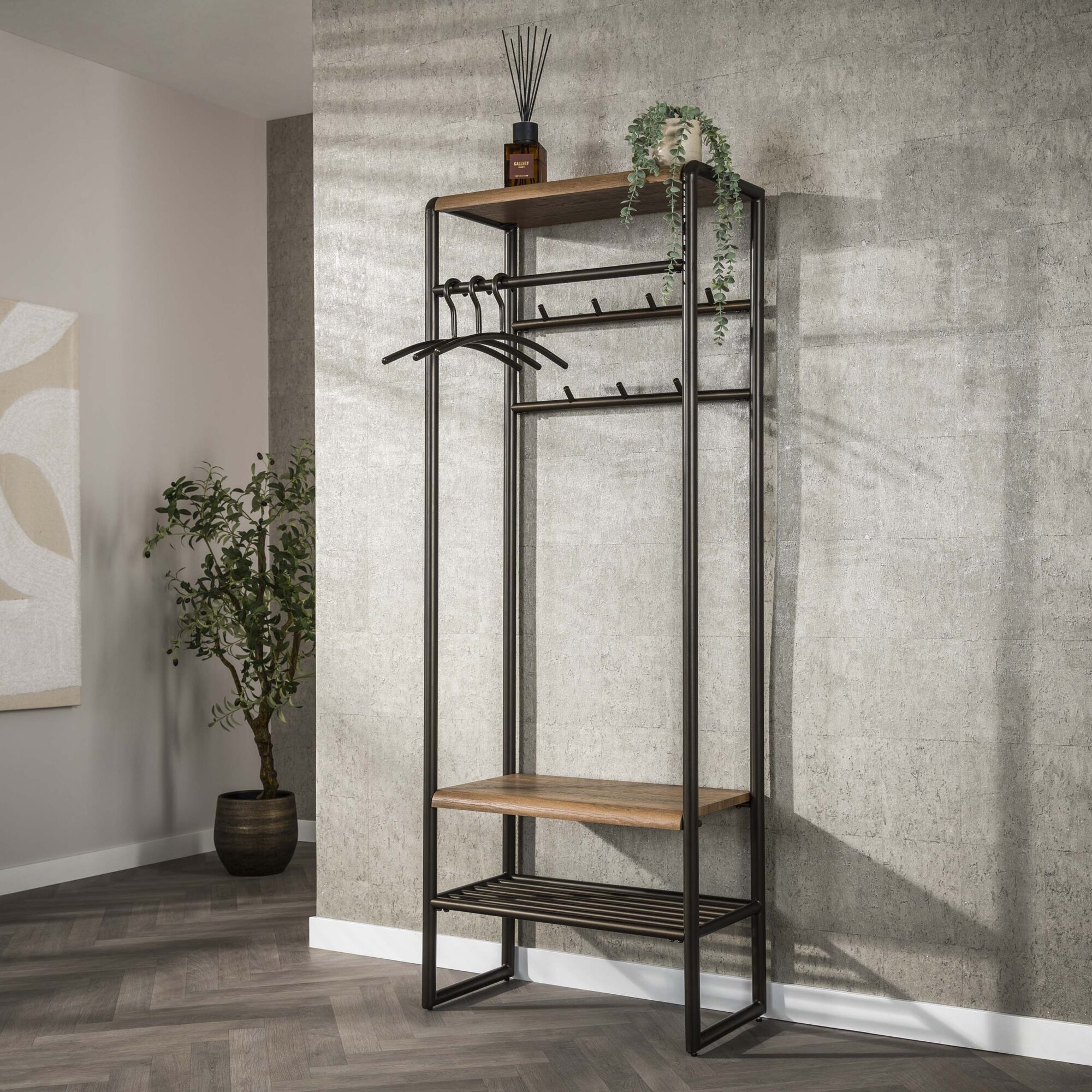 Garderobemeubel Luno 70 cm - Drift Brown - Afbeelding 2