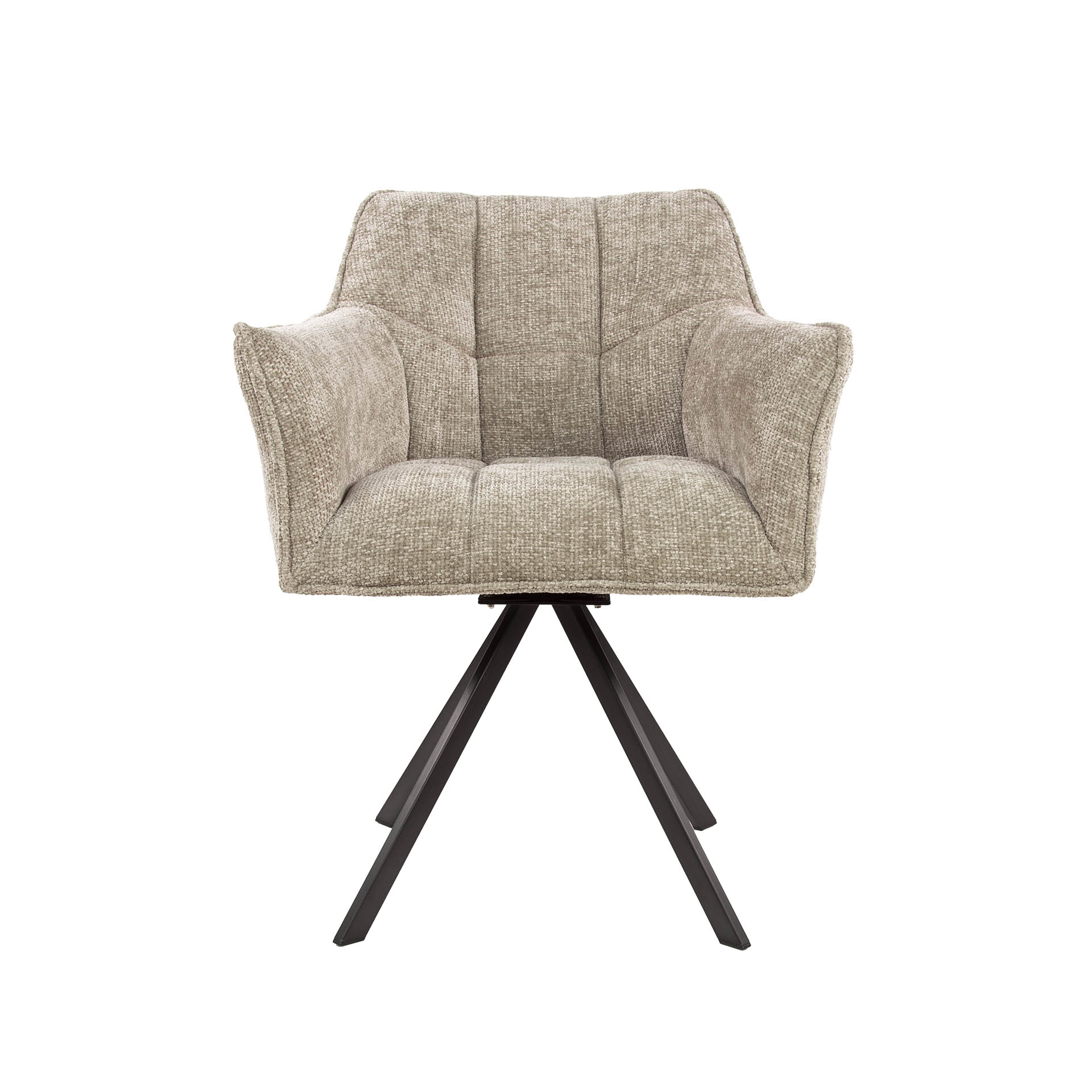 Draaibare Eetkamerstoel Raster Velvet – Rich Zand - Afbeelding 6