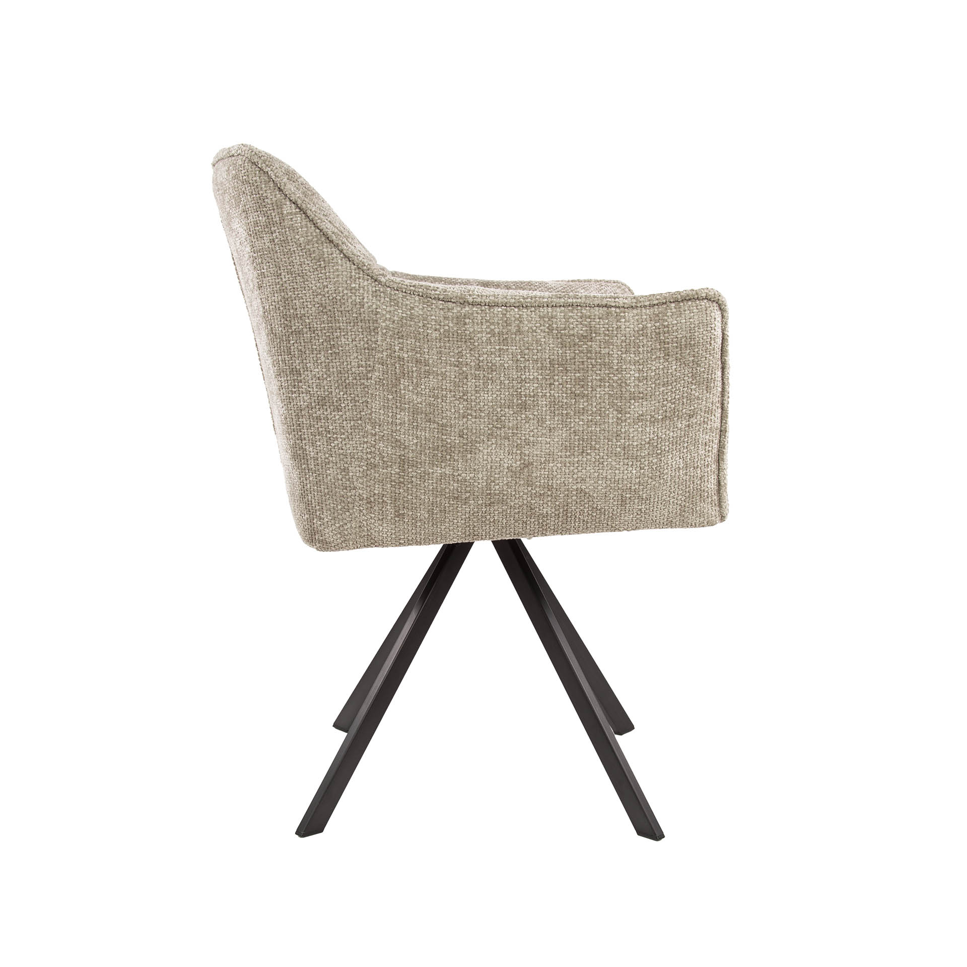Draaibare Eetkamerstoel Raster Velvet – Rich Zand - Afbeelding 8