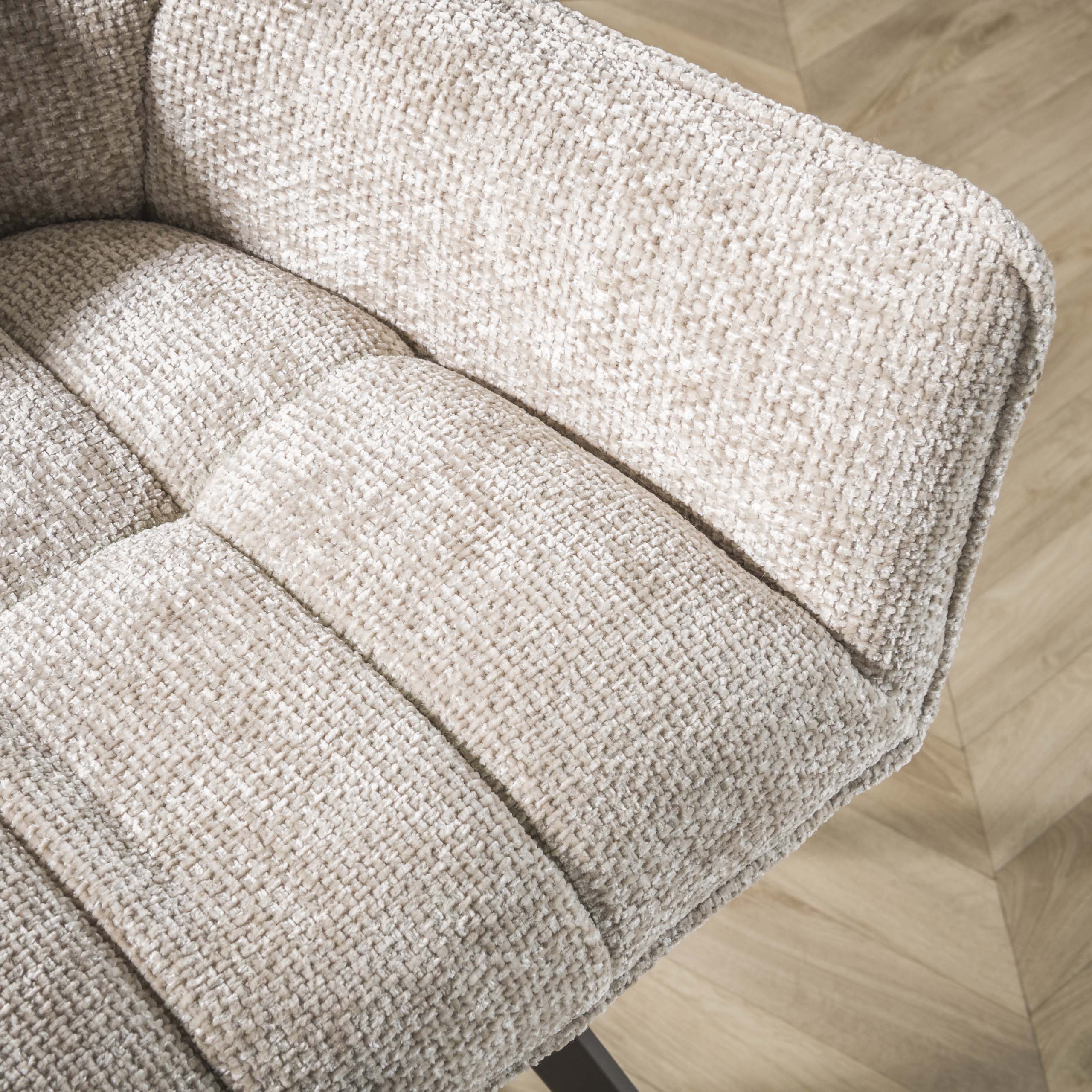 Draaibare Eetkamerstoel Raster Velvet – Rich Zand - Afbeelding 2