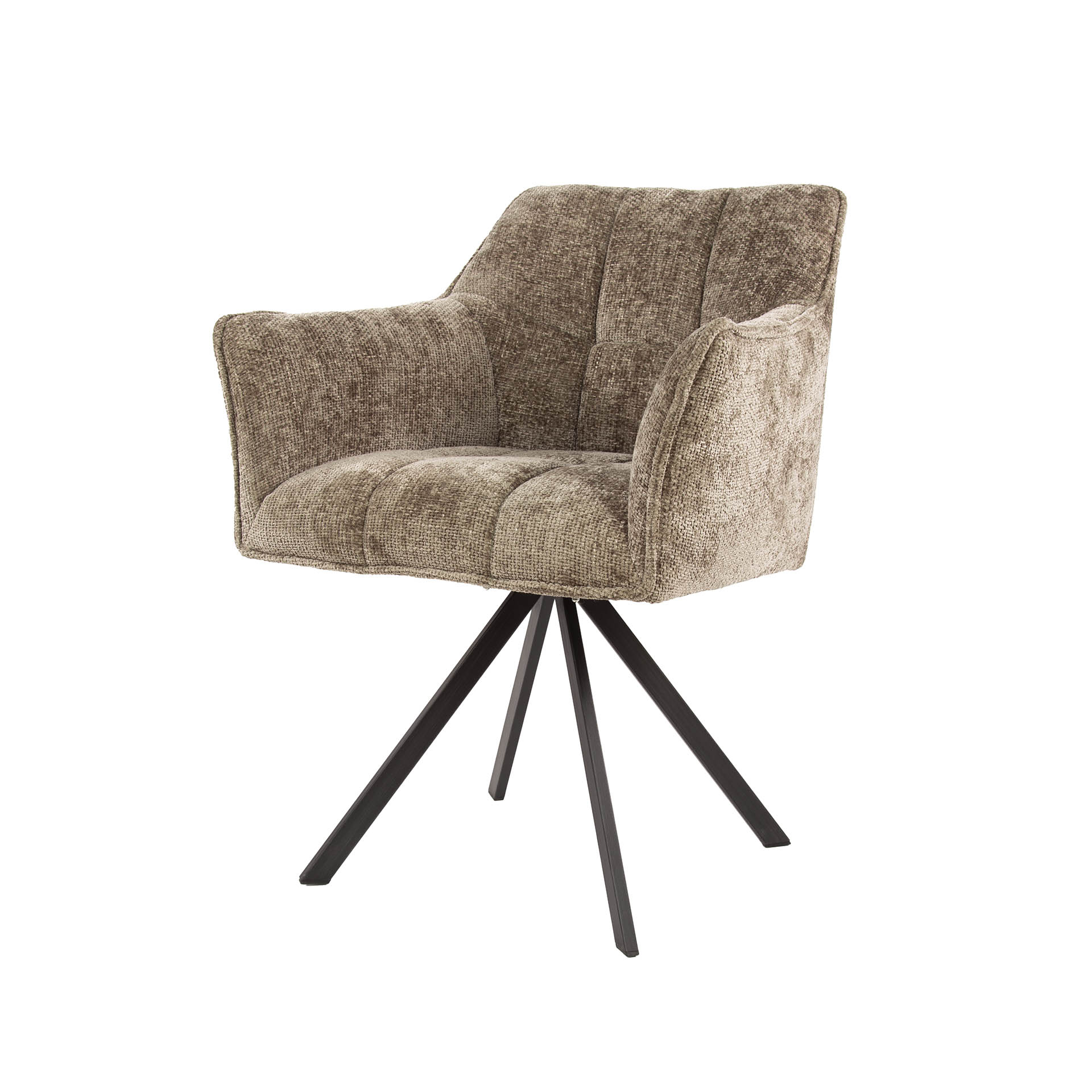 Draaibare Eetkamerstoel Raster Velvet – Rich Champagne - Afbeelding 4