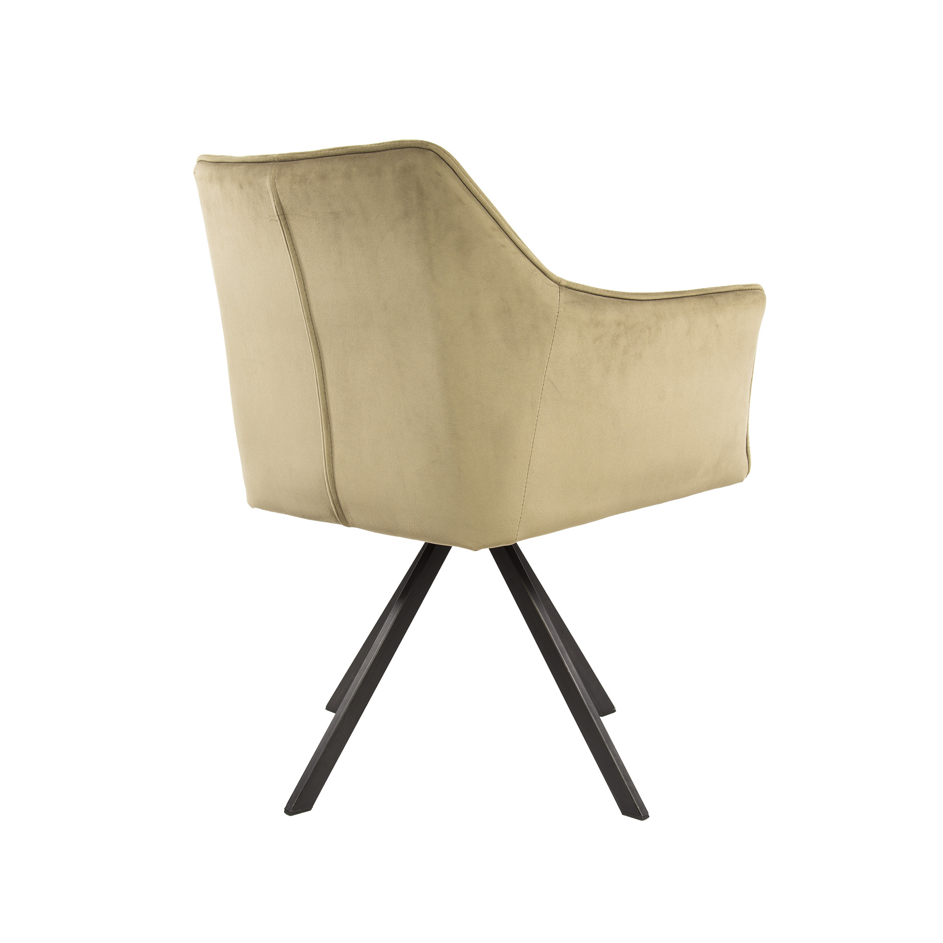 Draaibare eetkamerstoel Raster Velvet - Champagne - Afbeelding 8