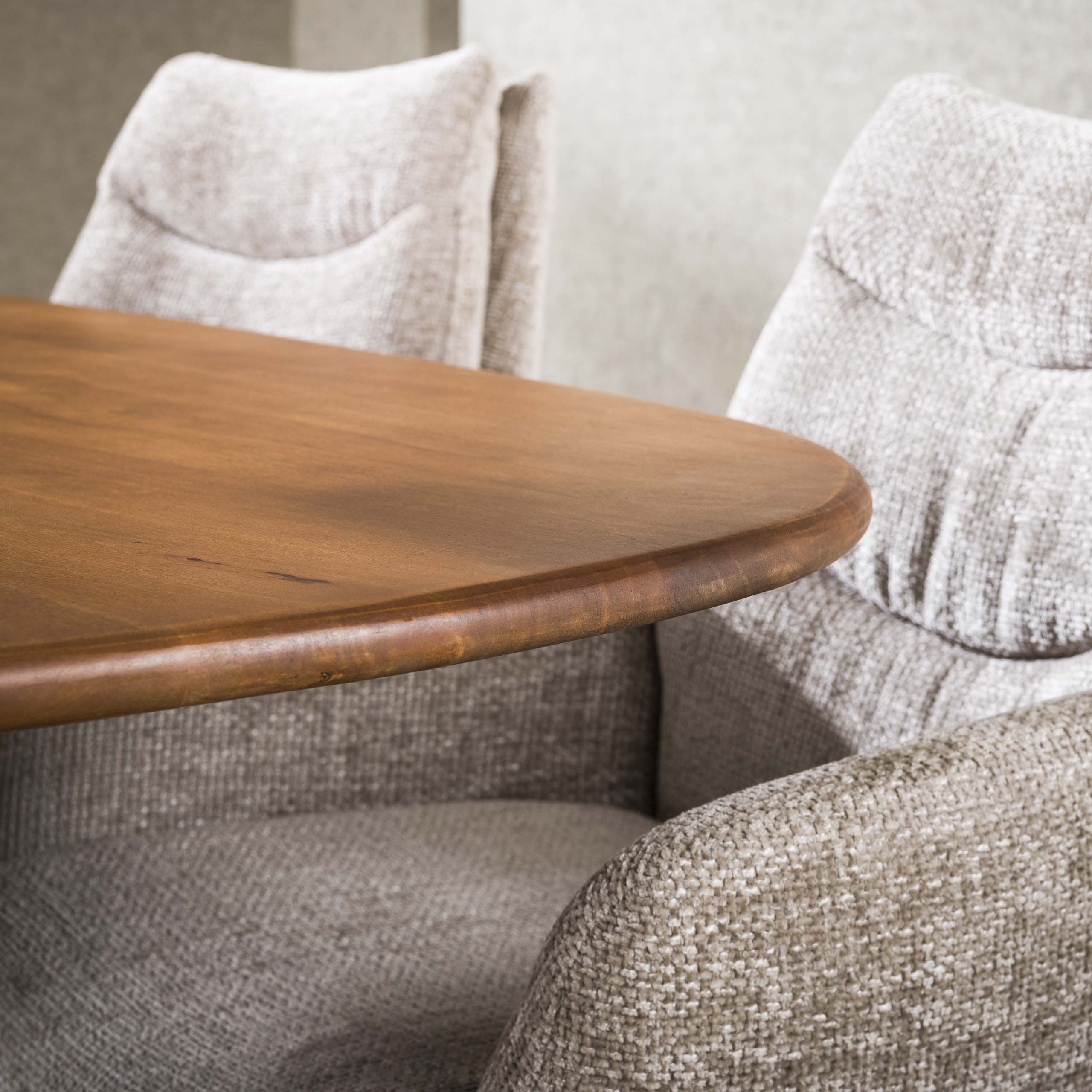 Eettafel Cliff ovaal 215 cm - Massief mango zand - Afbeelding 4