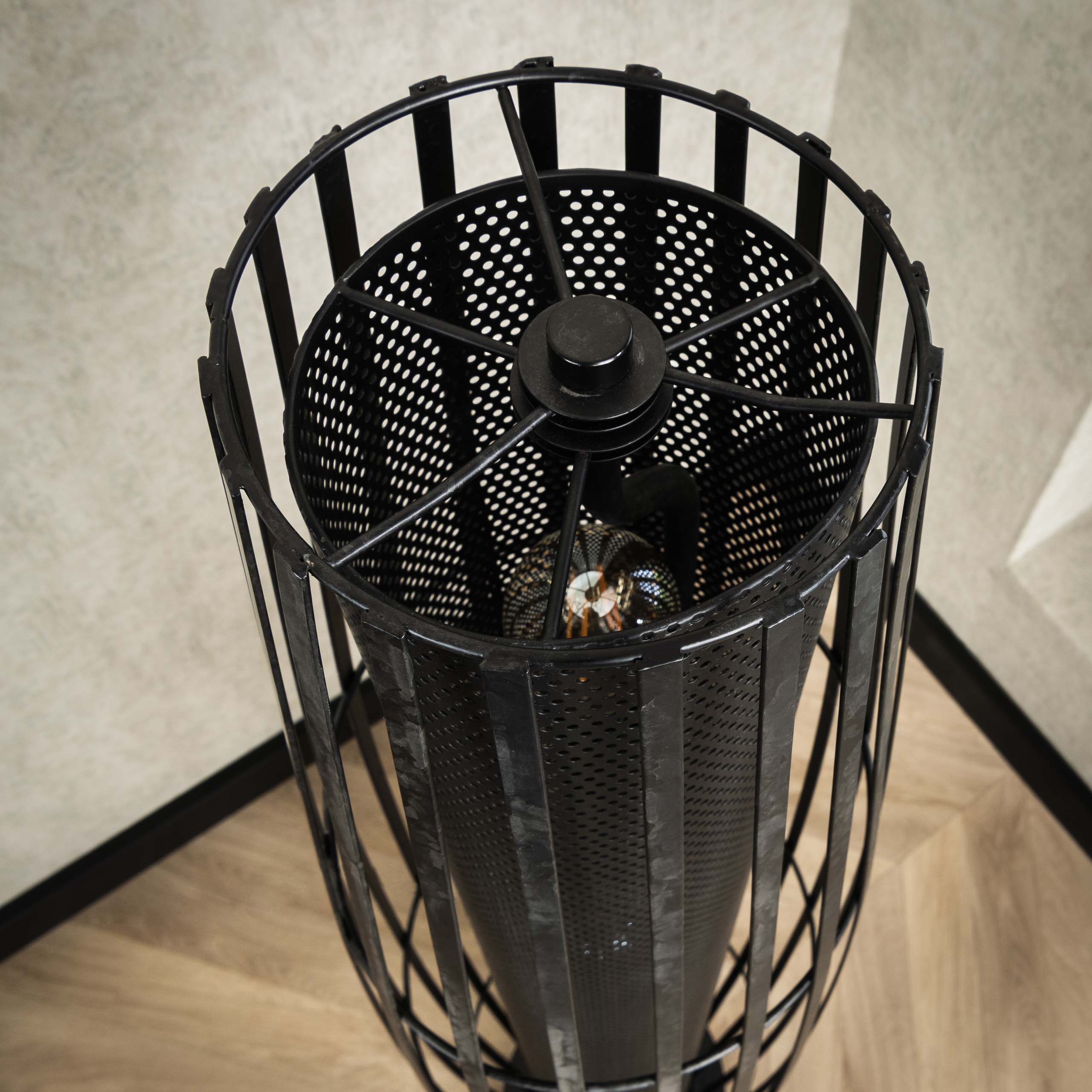 Vloerlamp Cylinder Mesh 3 lamps - Afbeelding 3