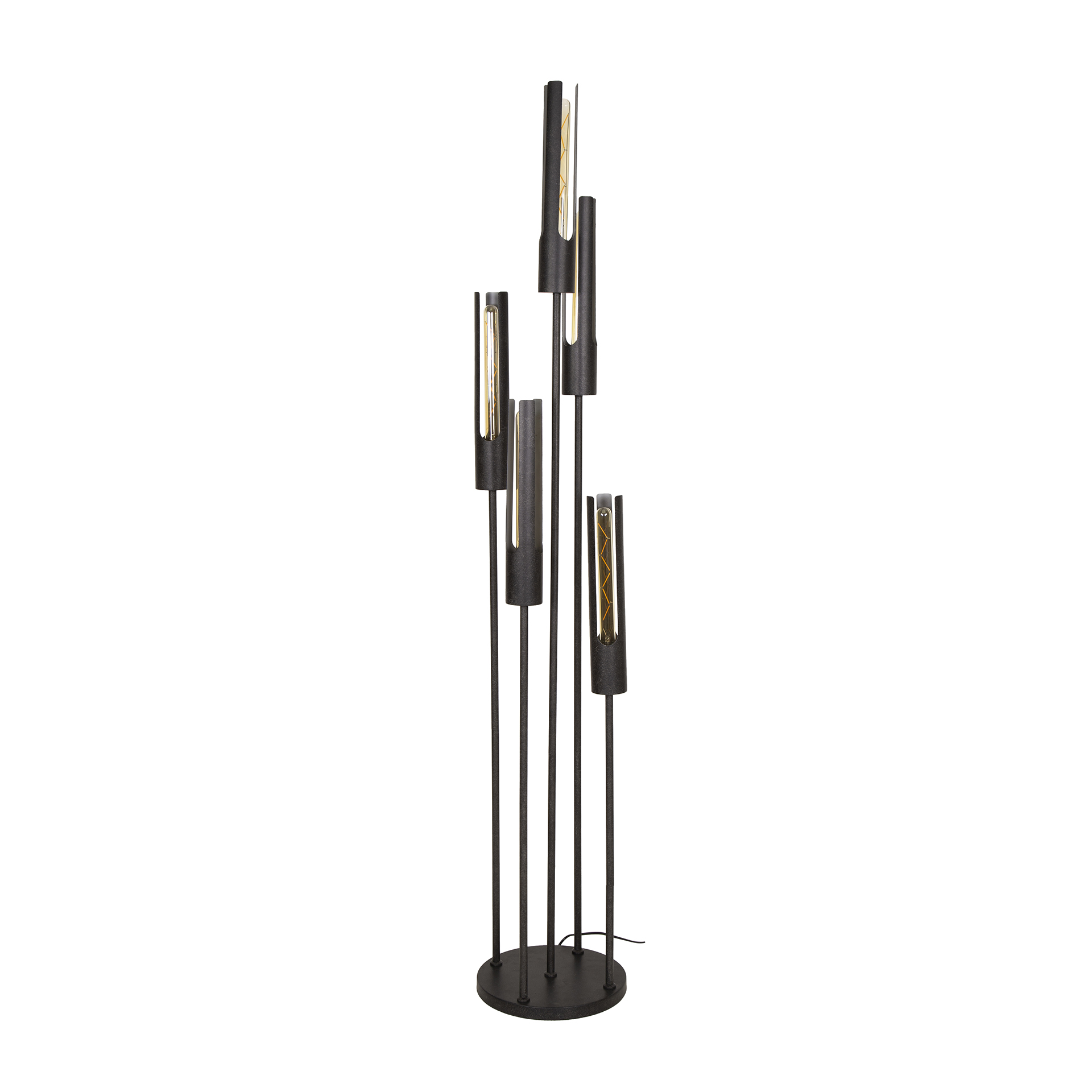 Vloerlamp Tube Artic Black 5 lamps - Afbeelding 3