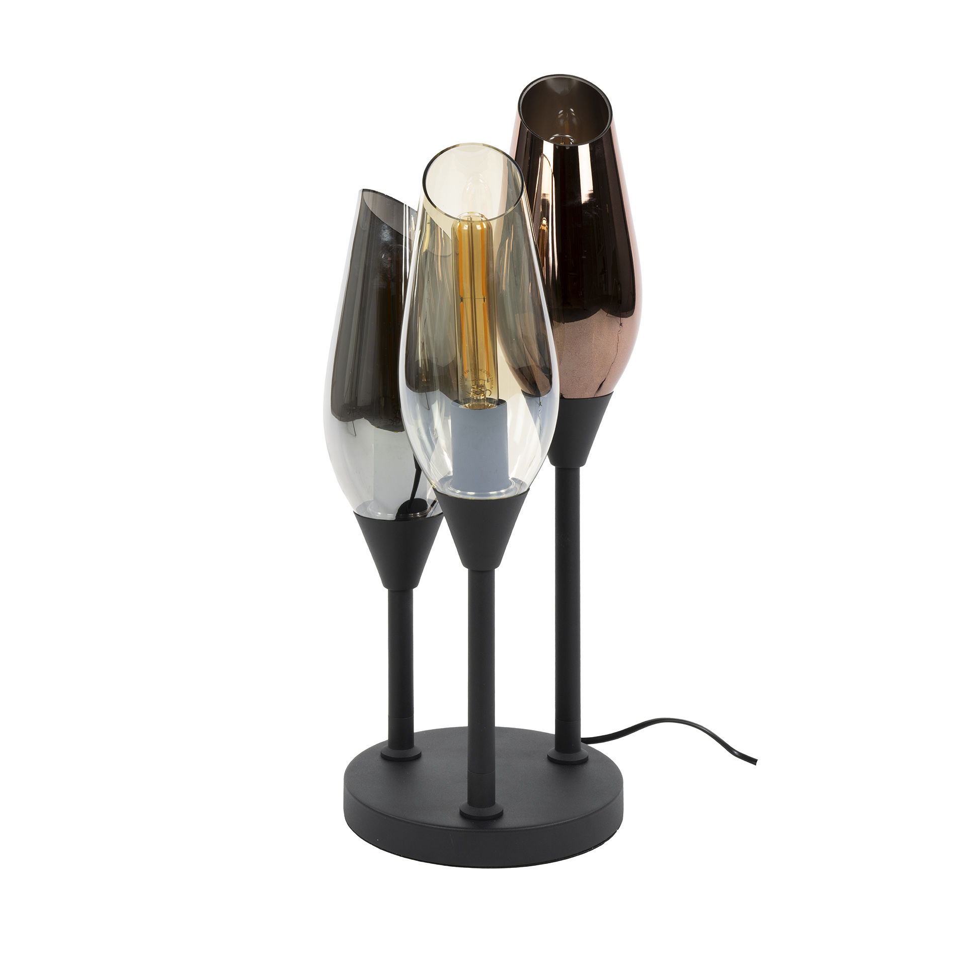 Tafellamp Cocoon 3-lichts - Zwart - Afbeelding 3