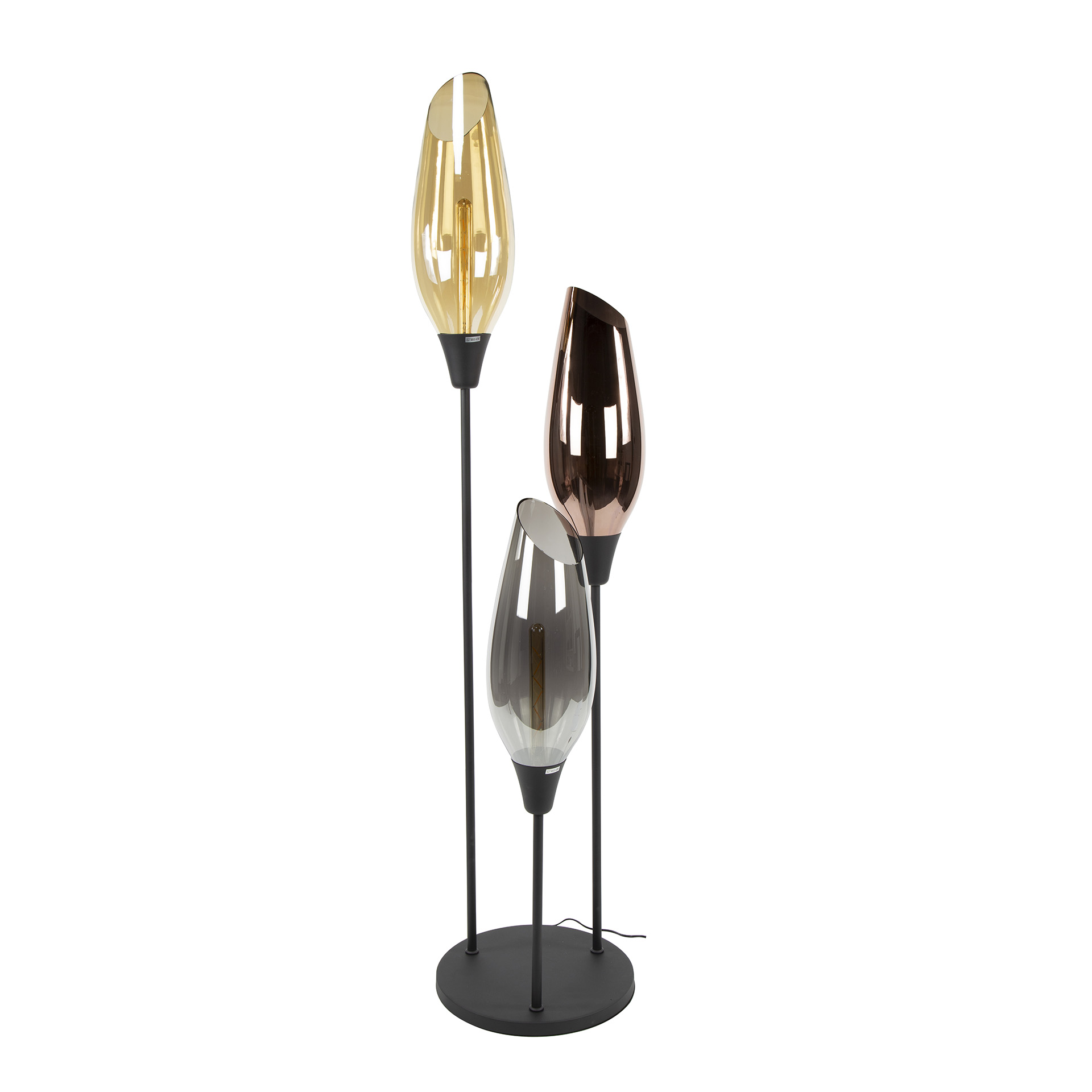 Vloerlamp Cocoon Mix Glass 3-lamps - 45 x 178 cm - Afbeelding 3