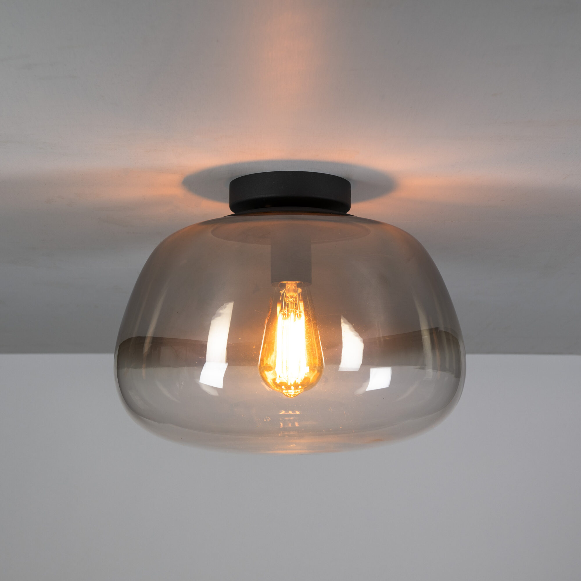 Plafondlamp Pulse Shaded 1-lichts - Smoke grey