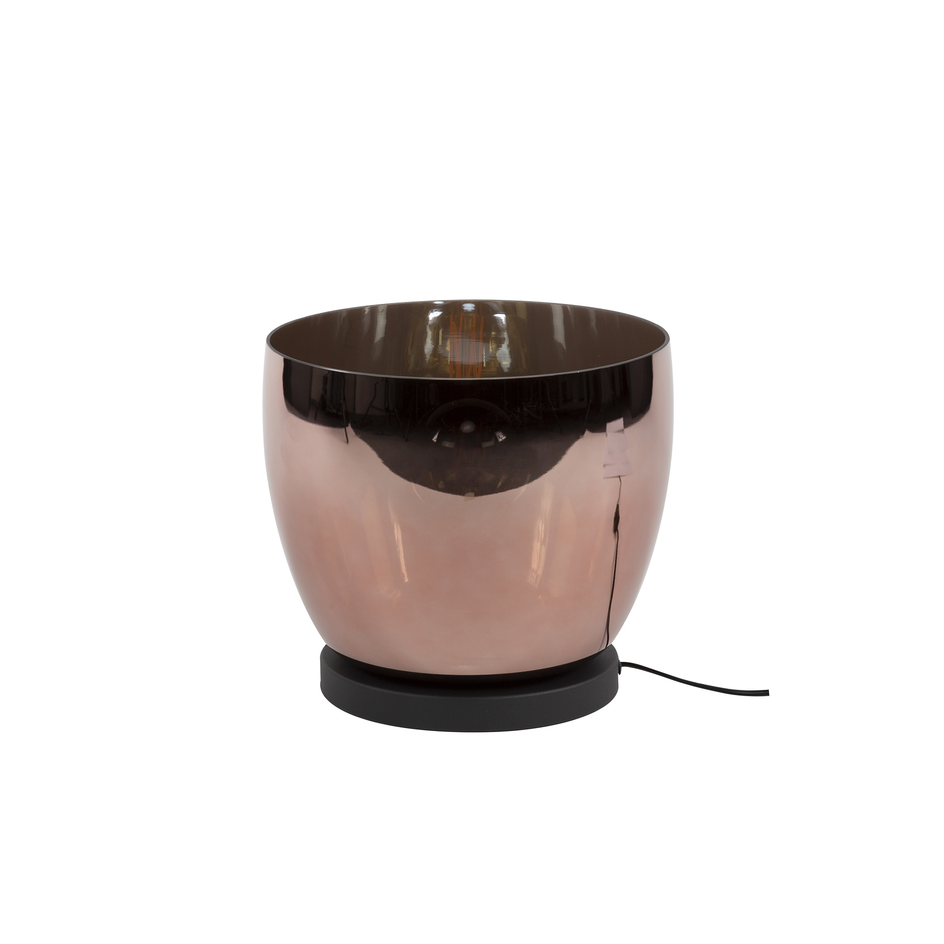 Vloerlamp/Tafellamp Up Glas, 27cm hoog - Koper - Afbeelding 5