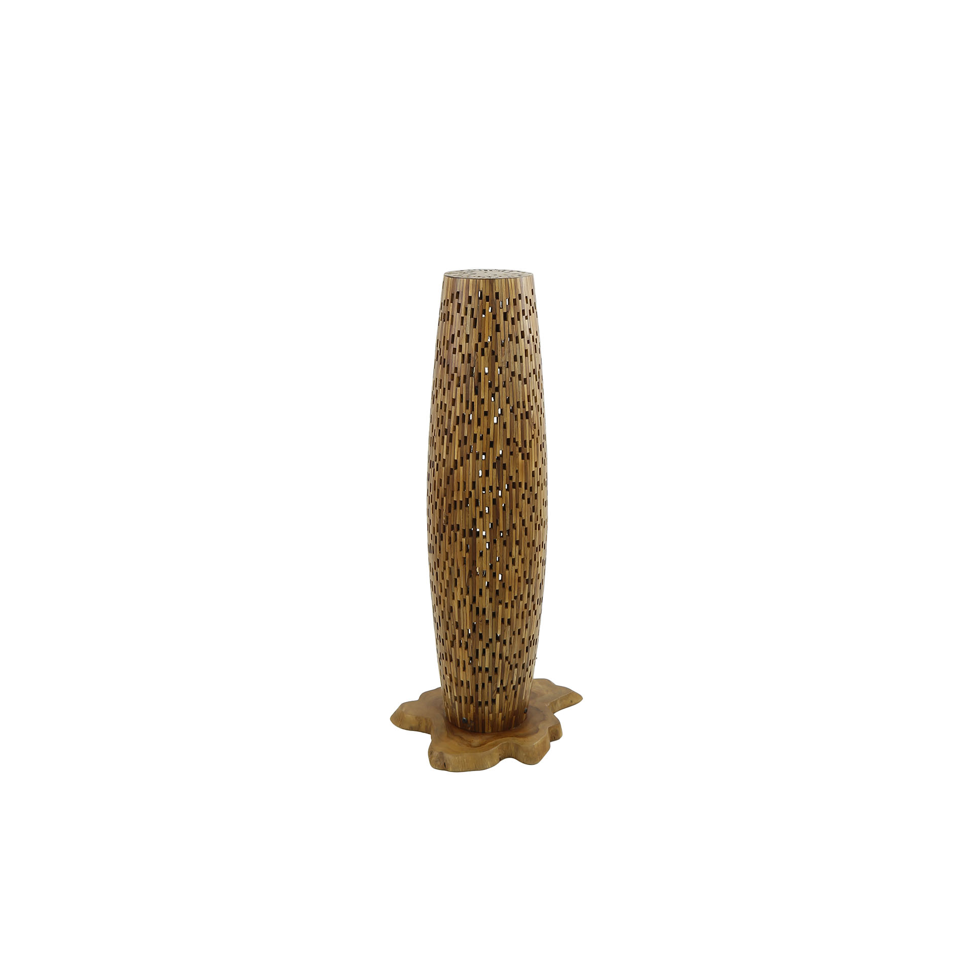 Vloerlamp Bars Small 104cm 2 lampen Teakhout - Afbeelding 7