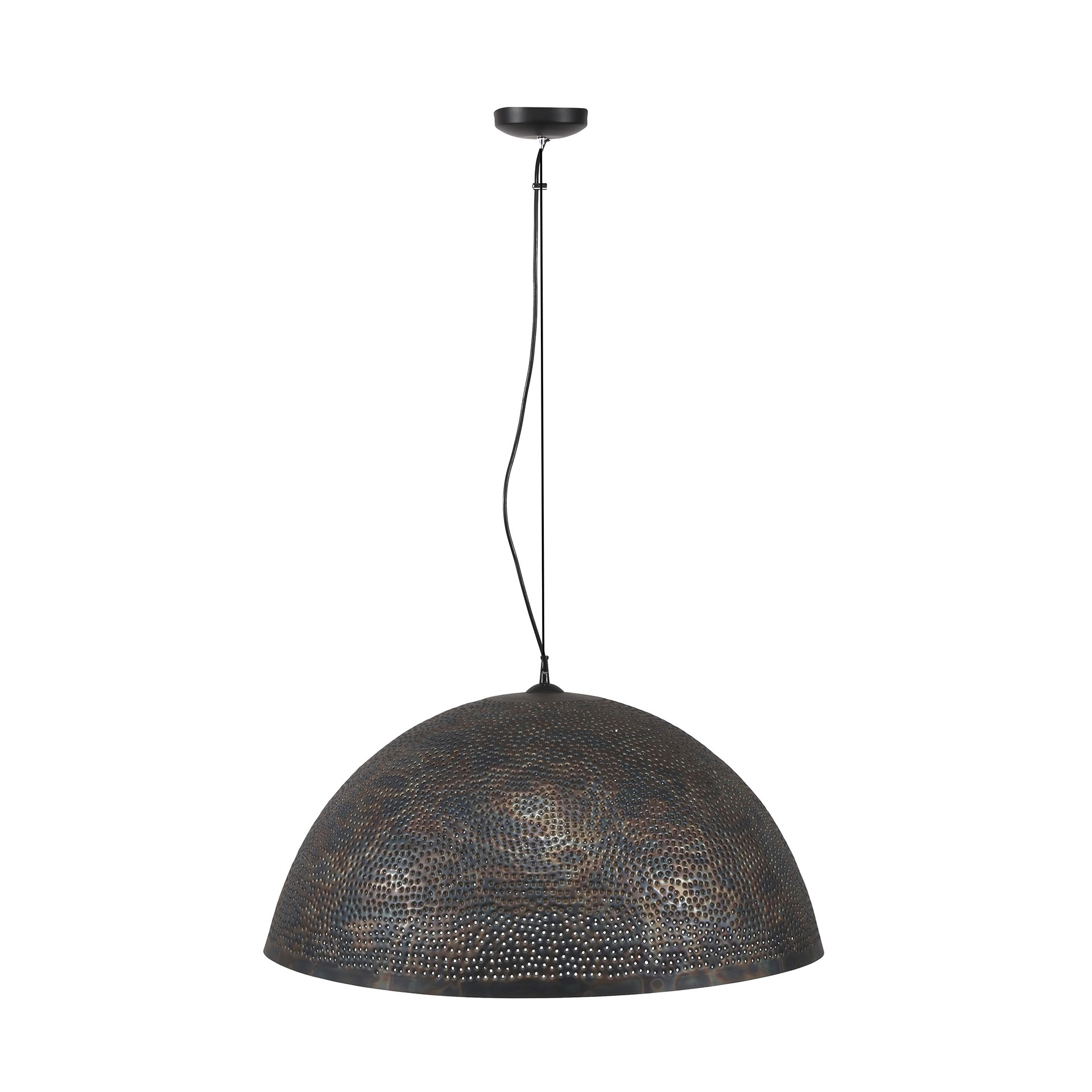 Hanglamp Punch Zwart Bruin - 1 lamp - Afbeelding 5