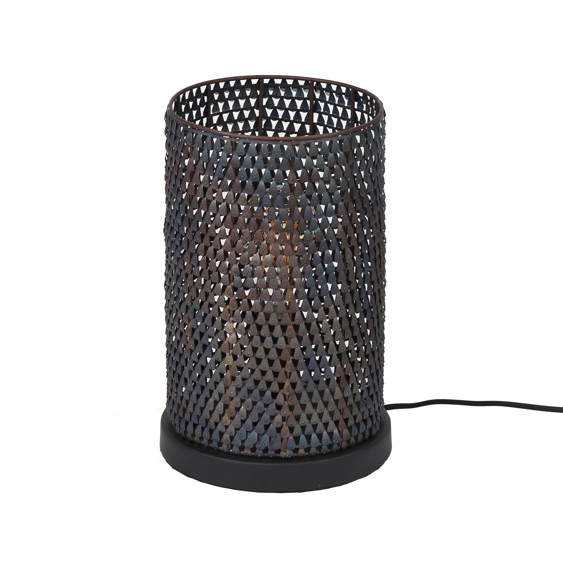 Tafellamp Armor Zwart Bruin - 1 lamp - Afbeelding 3