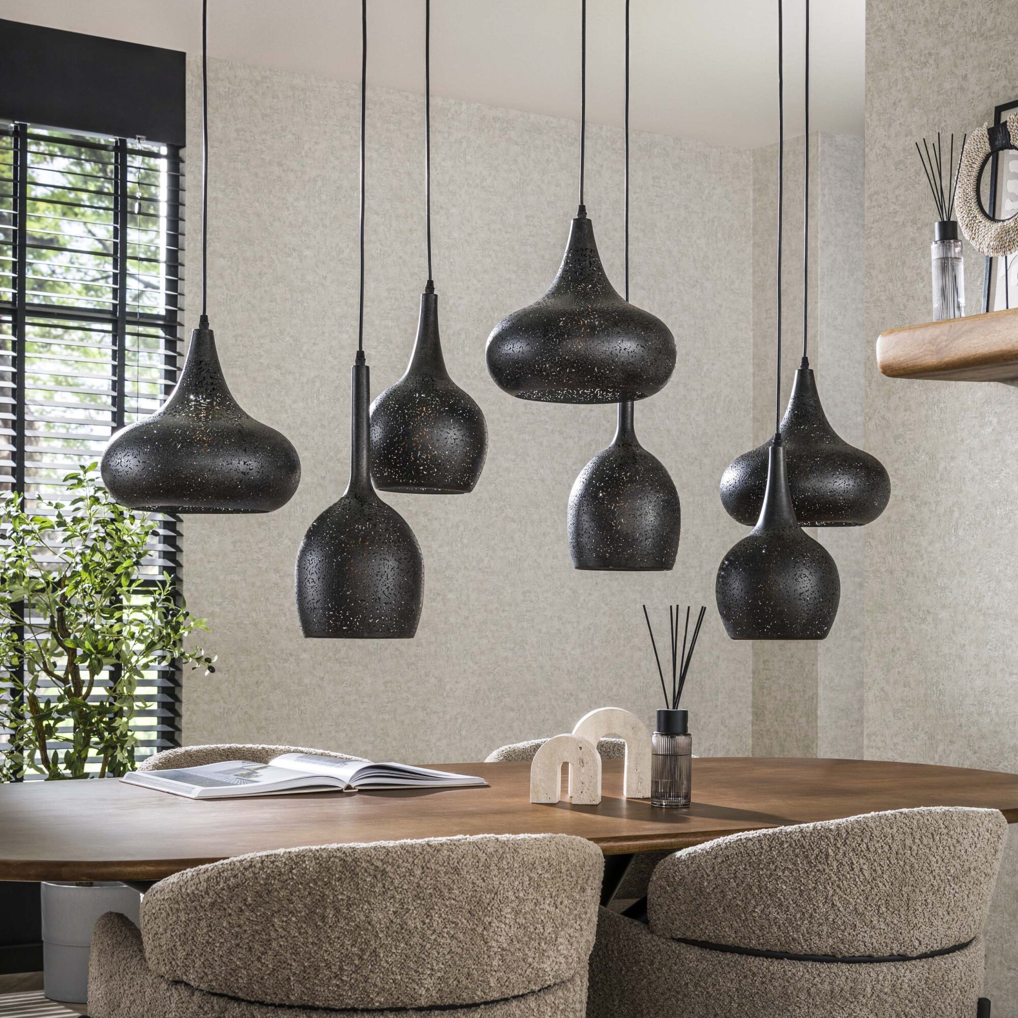Hanglamp Zip Mix - 4+3 Lampen - Afbeelding 2