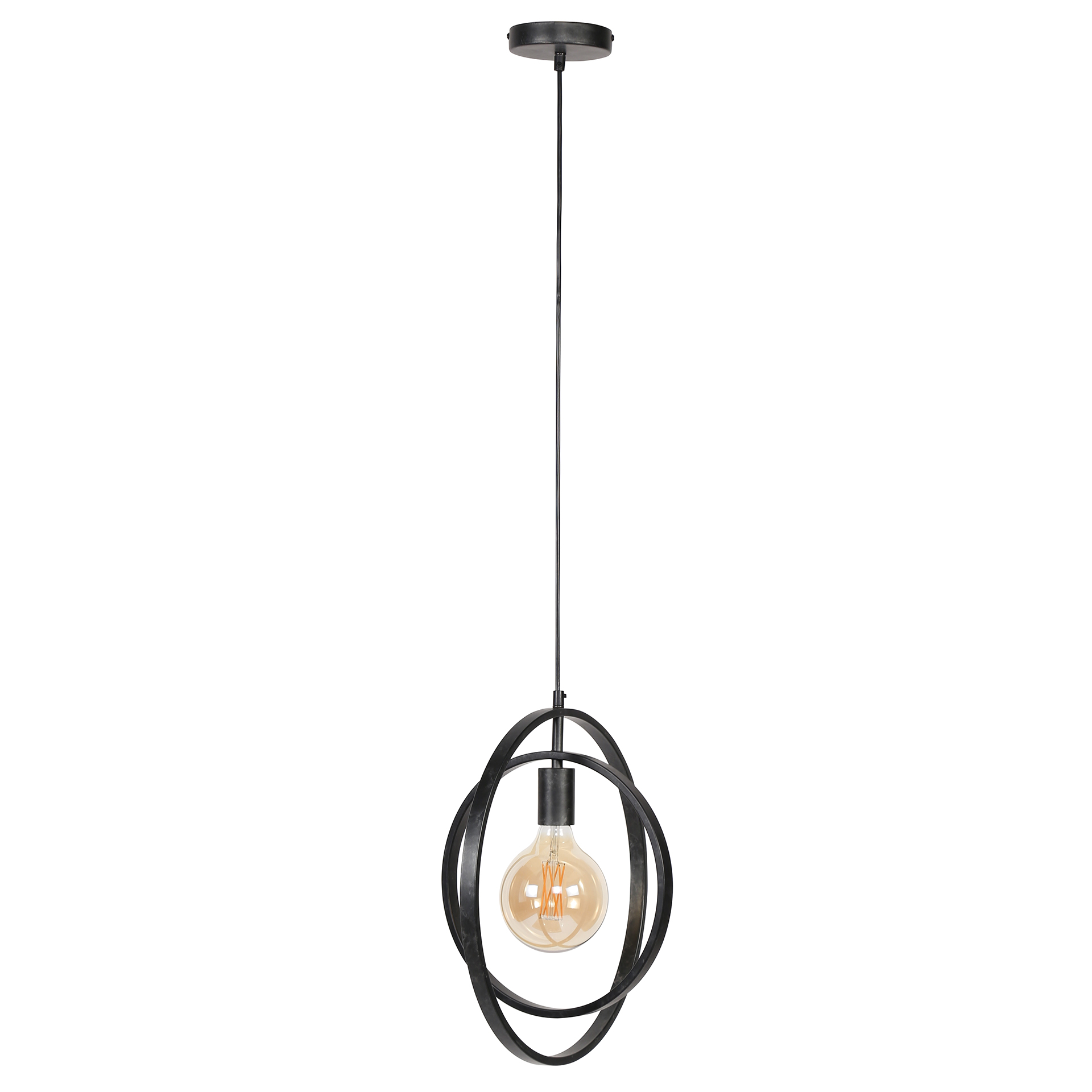 Hanglamp Turn Around - 1 lamp - Charcoal - Afbeelding 5