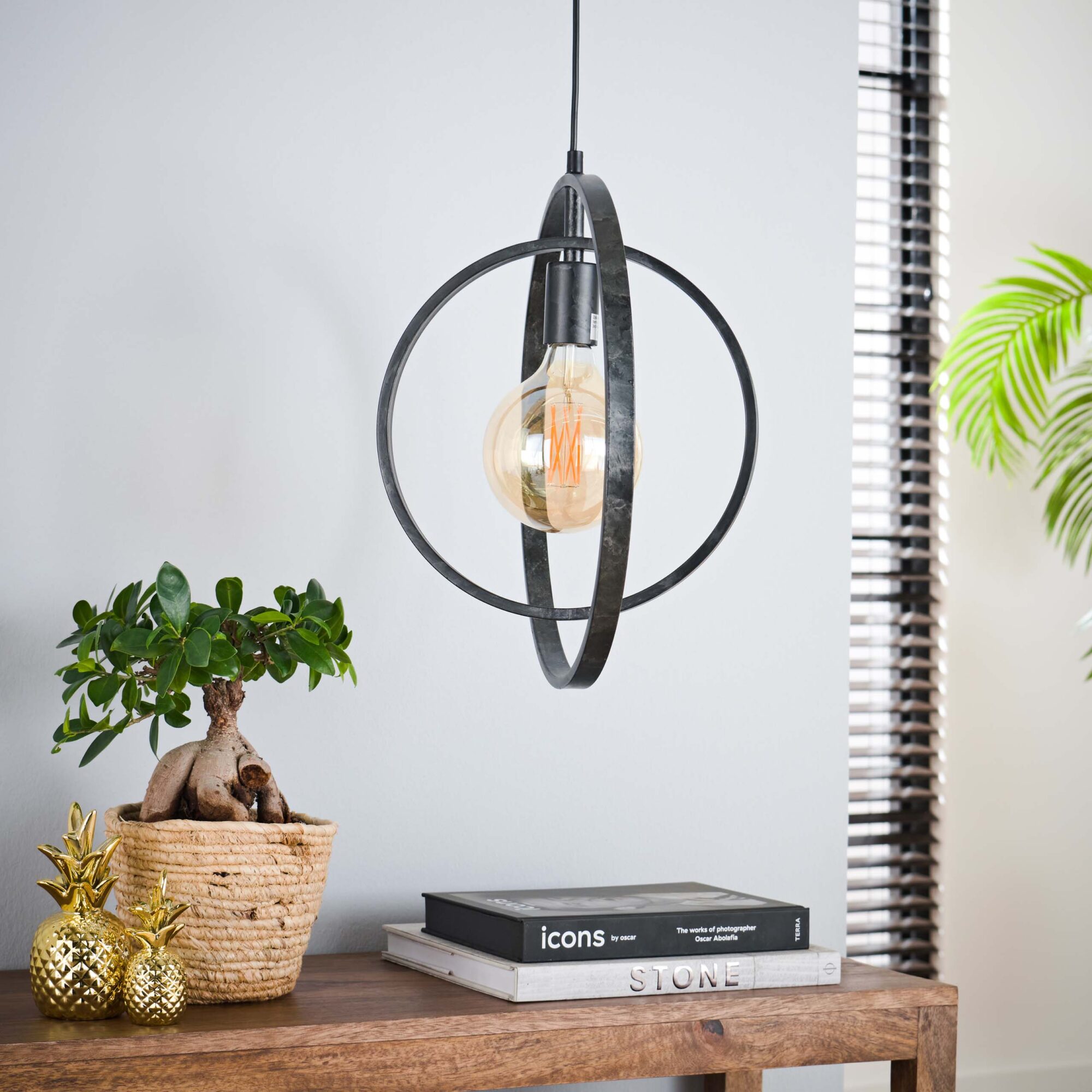 Hanglamp Turn Around - 1 lamp - Charcoal - Afbeelding 2