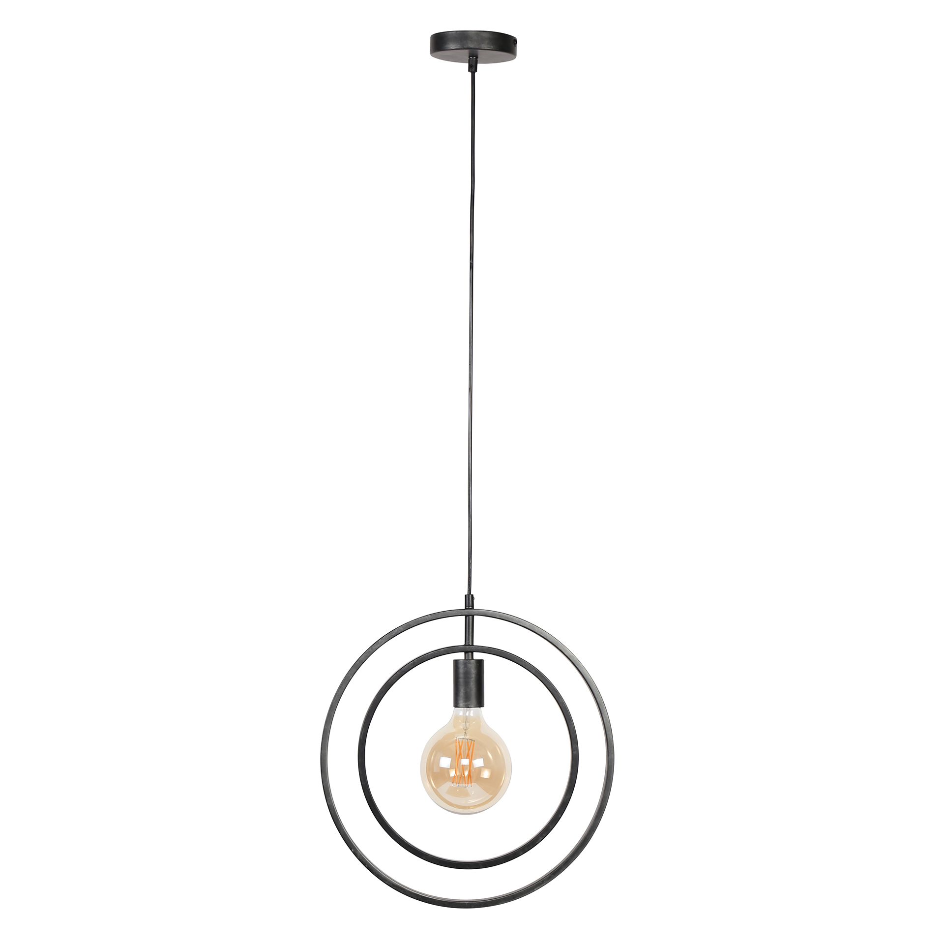 Hanglamp Turn Around - 1 lamp - Charcoal - Afbeelding 4