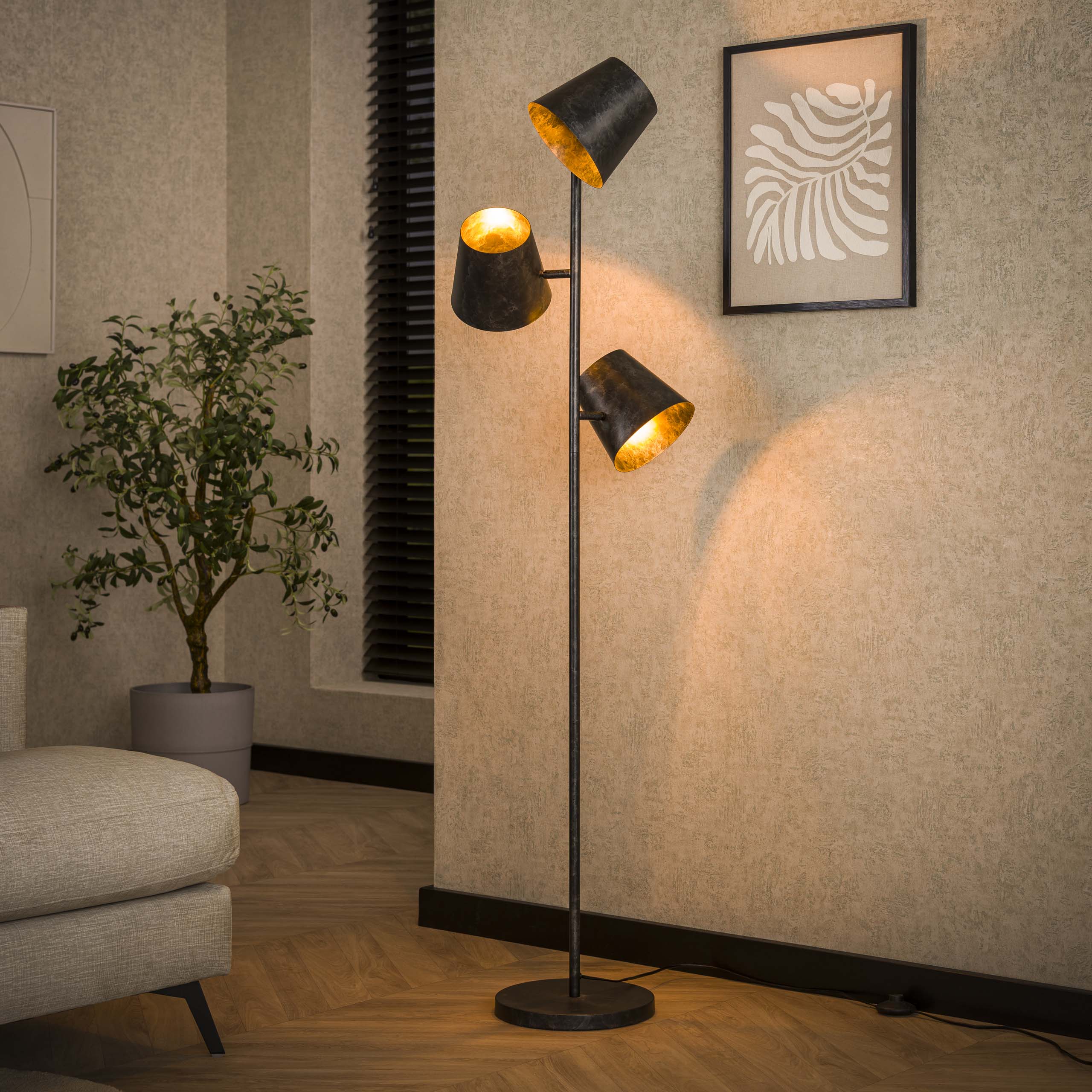 Vloerlamp Kinetic - 3 lampen