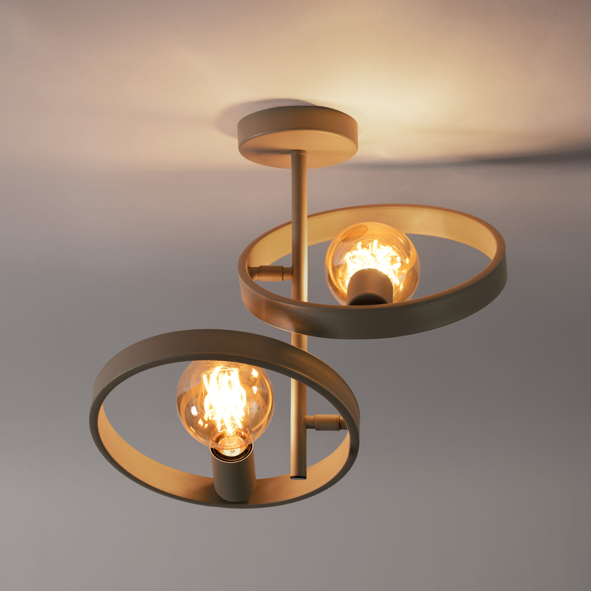 Plafondlamp Hover - 2 lampen - Beige