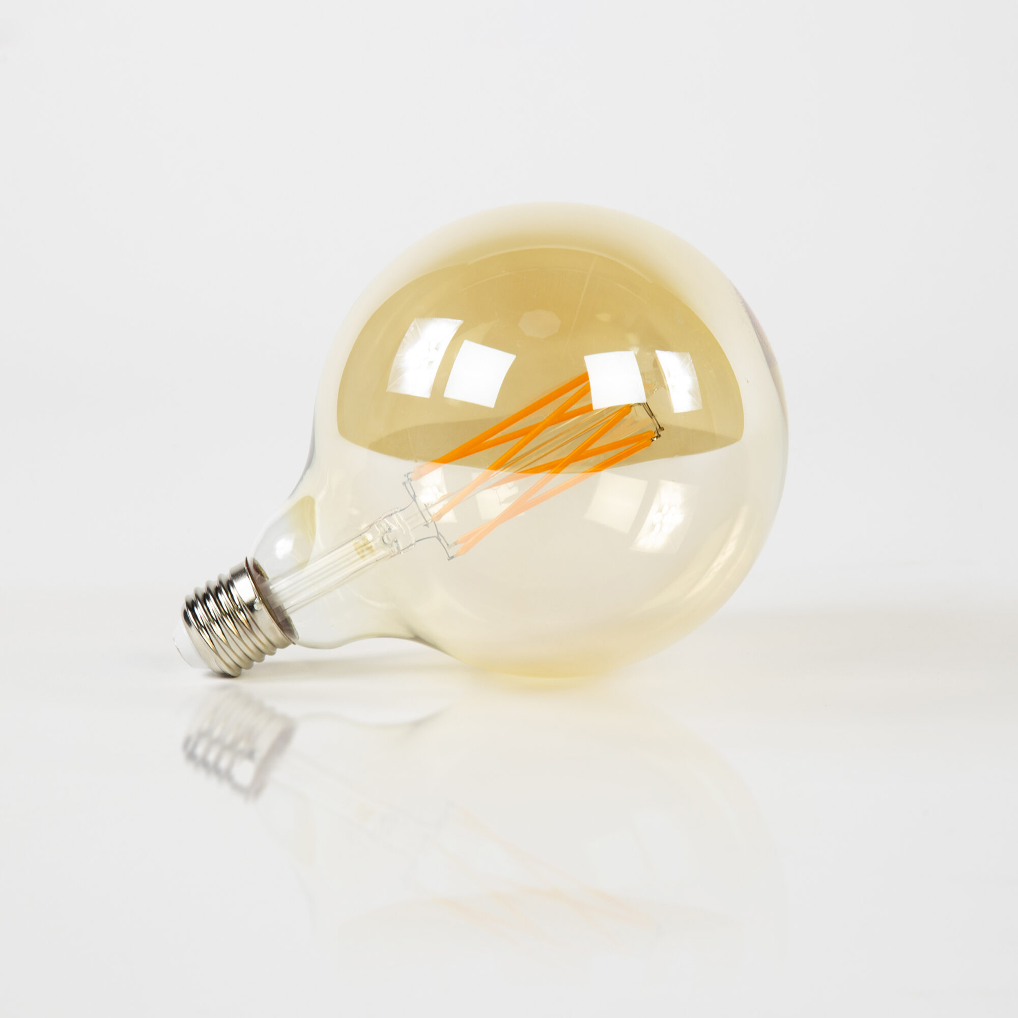 Kooldraadlamp Bol XL Ø12.5cm Amberkleurig dimbaar - Afbeelding 3