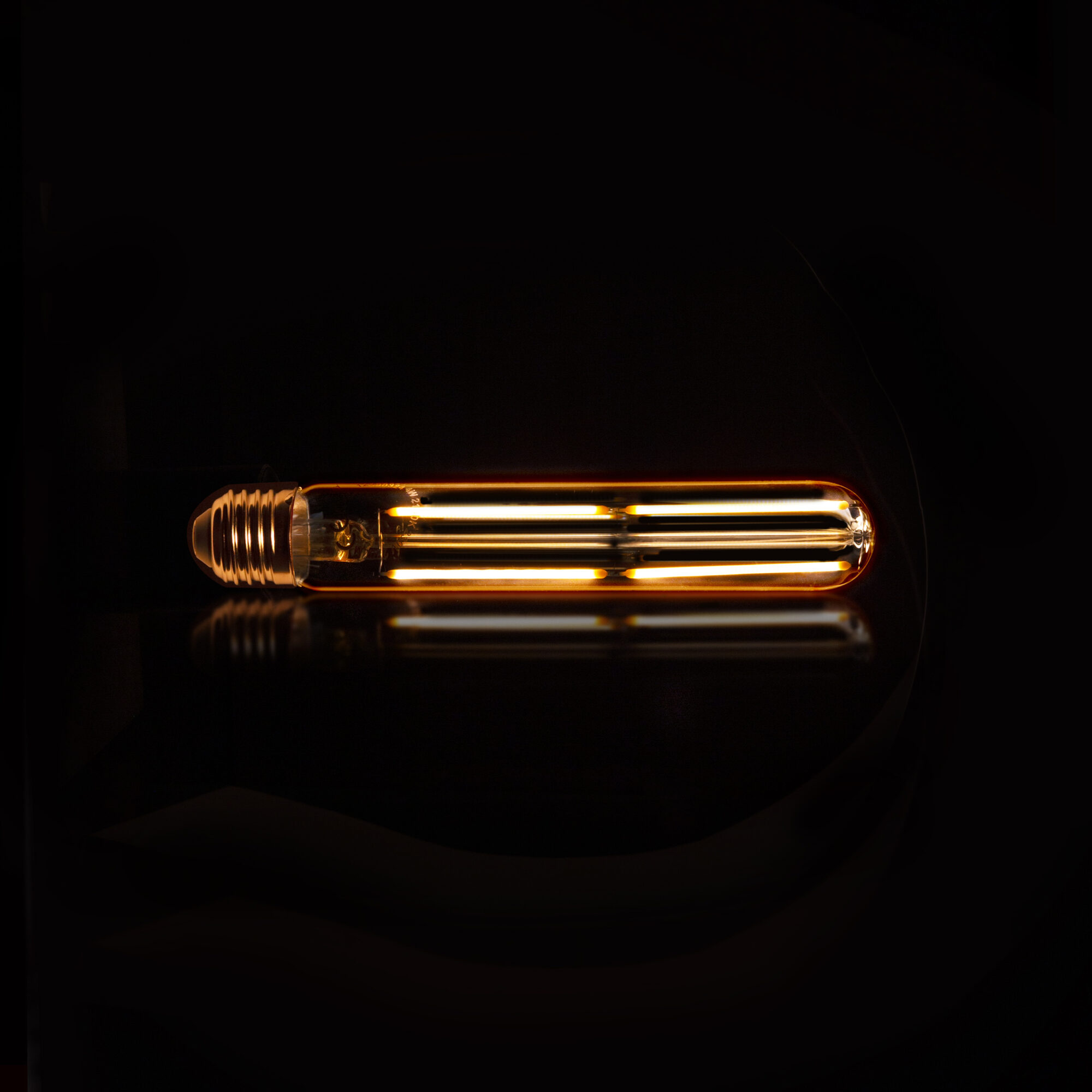 Kooldraadlamp Buis 18.5cm Amberkleurig dimbaar - Afbeelding 2