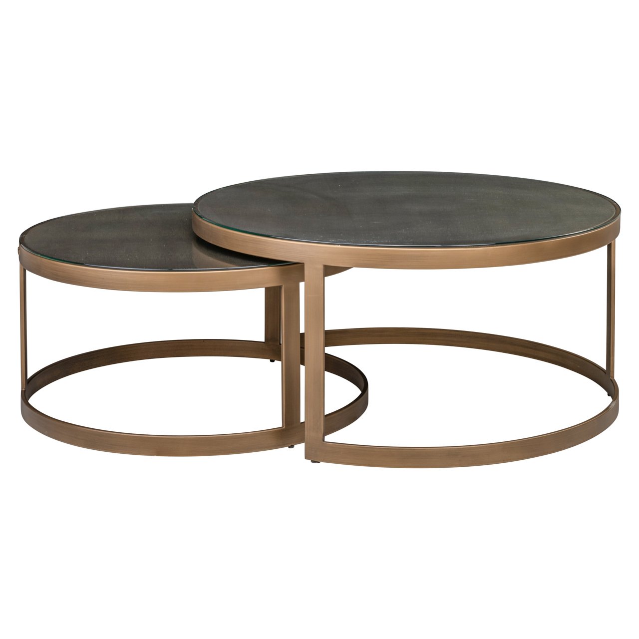 Salontafel Bloomingville Segrijn lederlook - Set van 2 stuks - Afbeelding 2