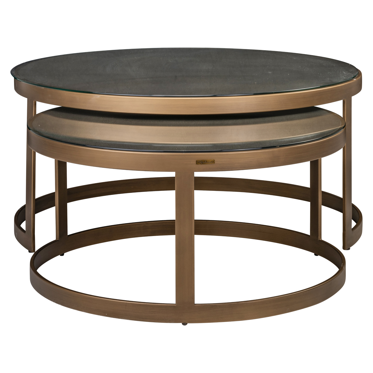 Salontafel Bloomingville Segrijn lederlook - Set van 2 stuks - Afbeelding 3