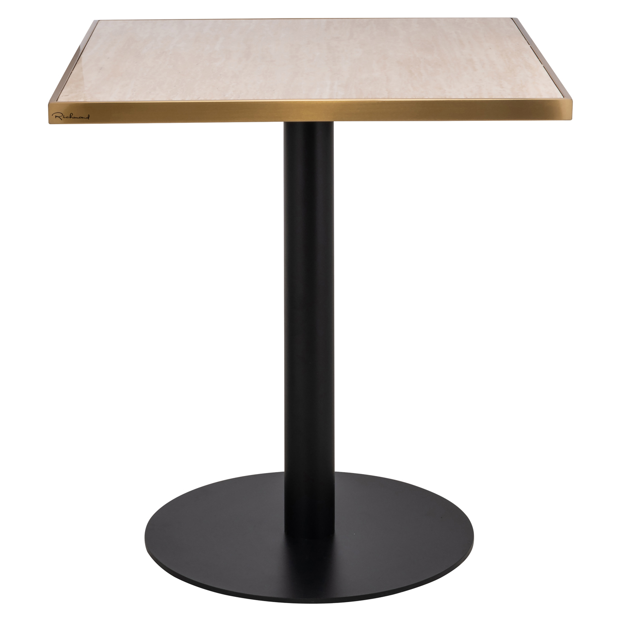Vierkante Bistrotafel Brazza Marmerlook, 70 x 70cm - Afbeelding 2