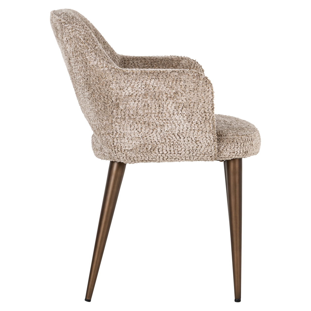 Eetkamerstoel Delphina Chenille Naturel - Afbeelding 4