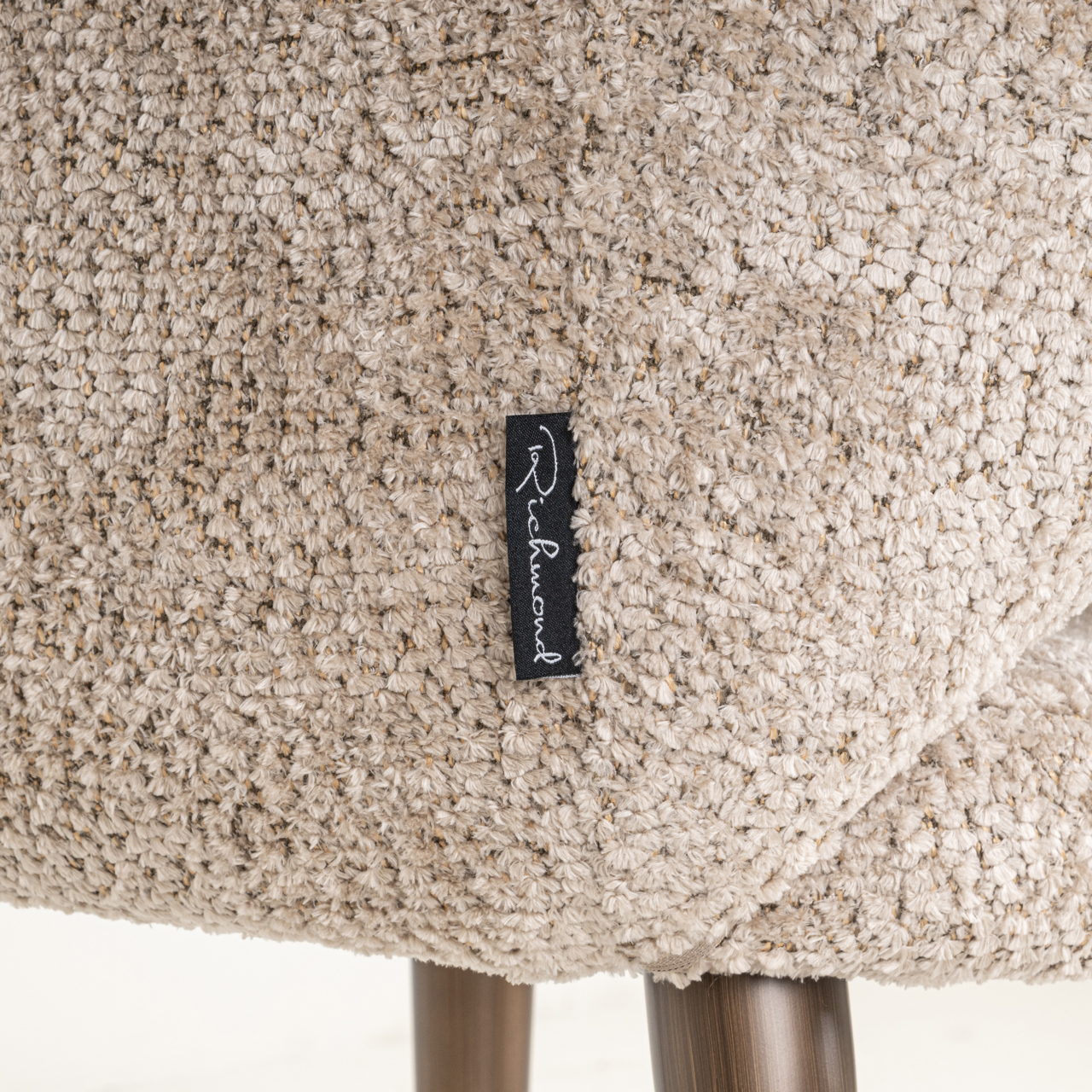 Eetkamerstoel Delphina Chenille Naturel - Afbeelding 7