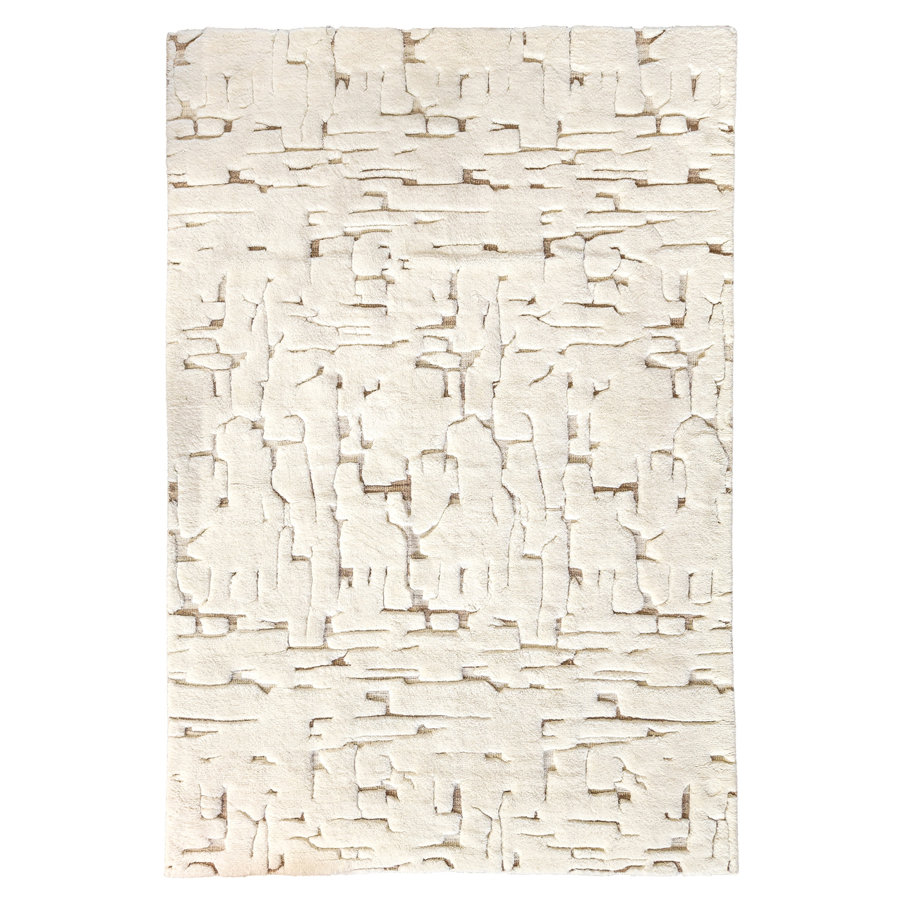 Vloerkleed Mehran Wolmix Wit 200 x 300cm