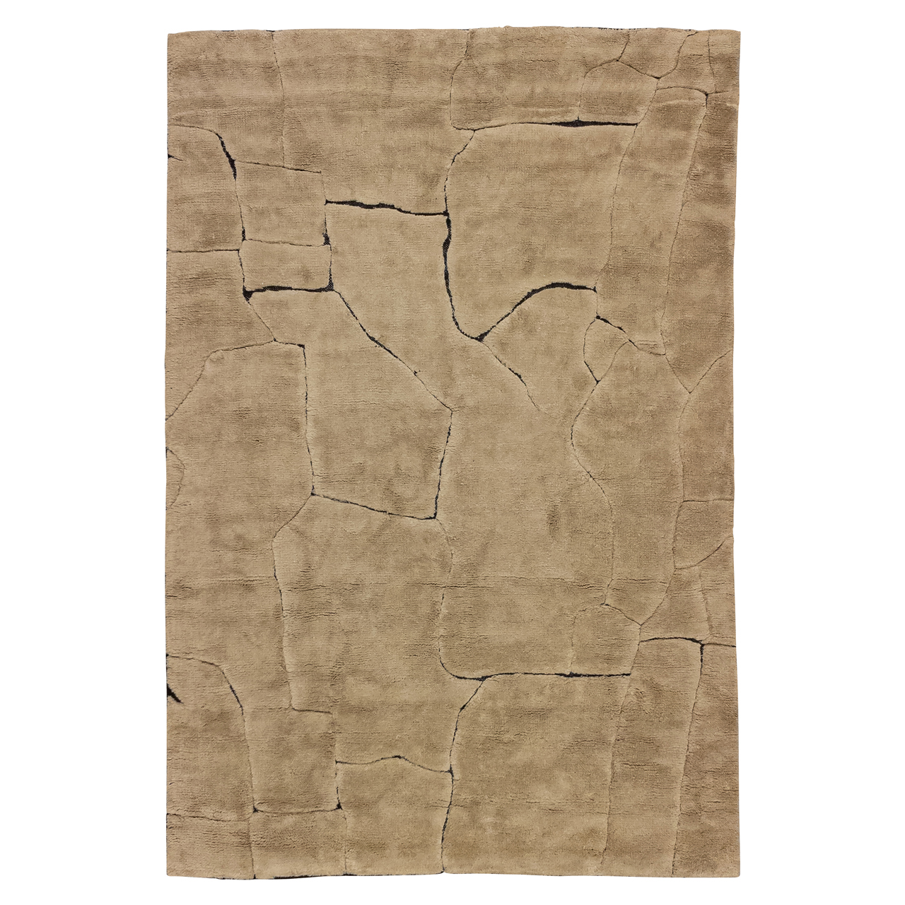 Vloerkleed Bhawan Wolmix Bruin 200 x 300cm