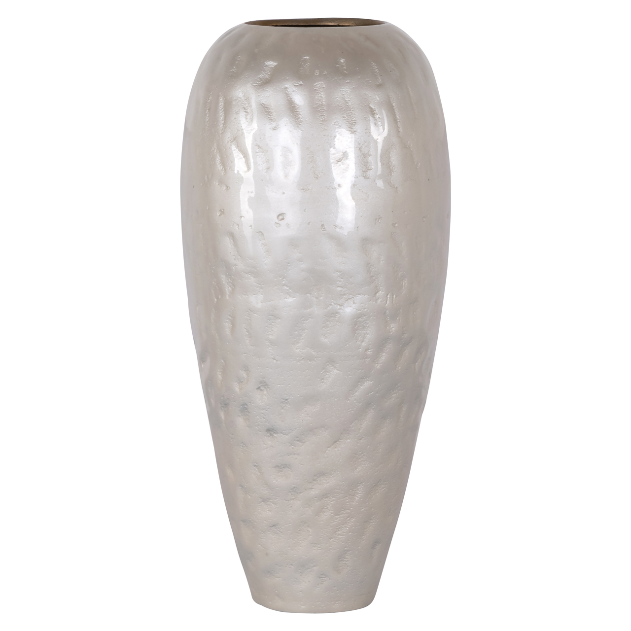 Vaas Jildou 39cm, kleur Wit