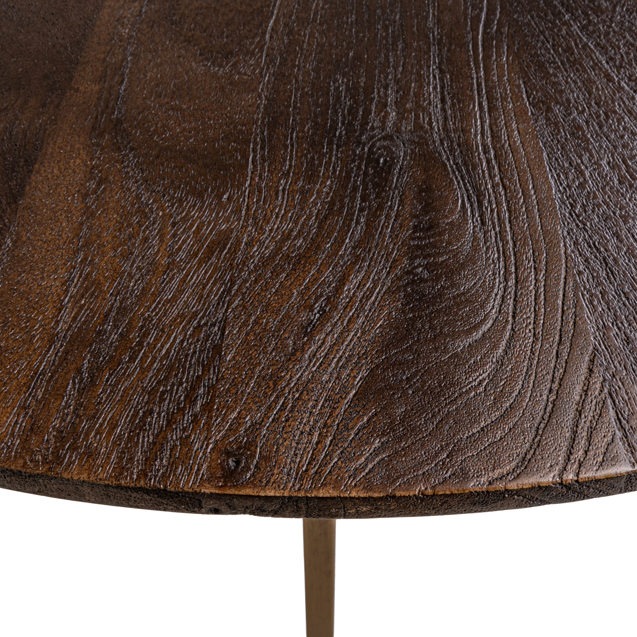 Ronde Bartafel Revelin Mangohout 80cm - Bruin - Afbeelding 5