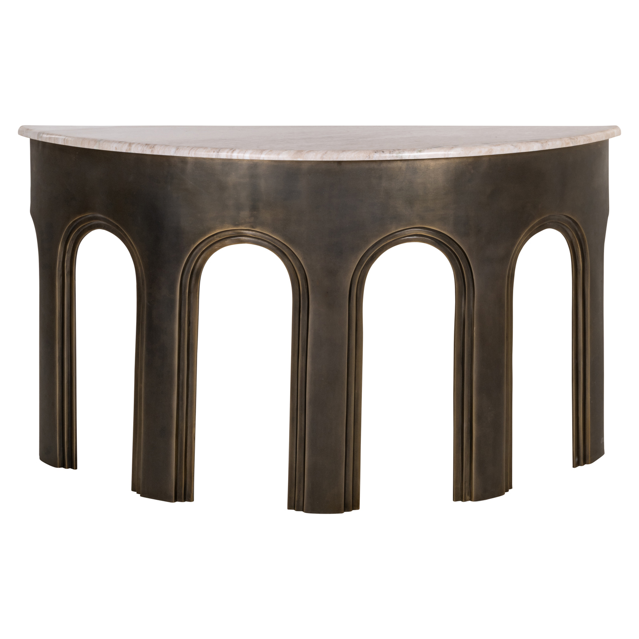 Sidetable Sanchis Marmer en Brass Antique 140cm - Afbeelding 2