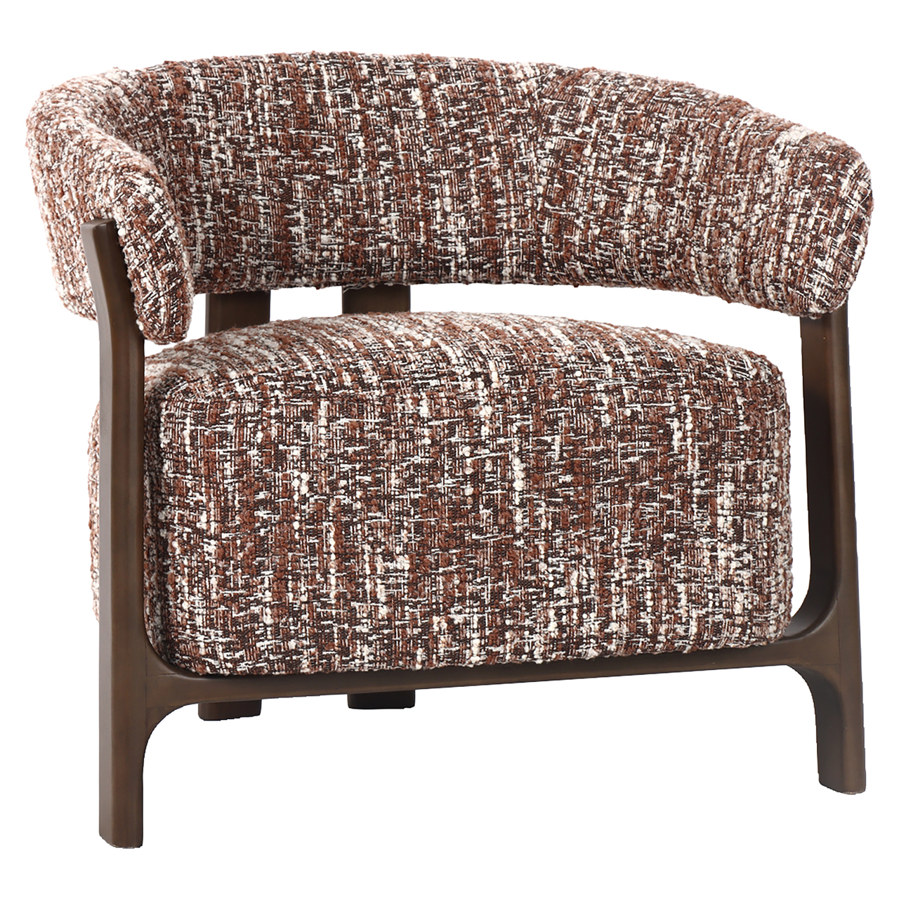 Fauteuil Dalara Geweven stof en beukenhout Hazel - Afbeelding 2