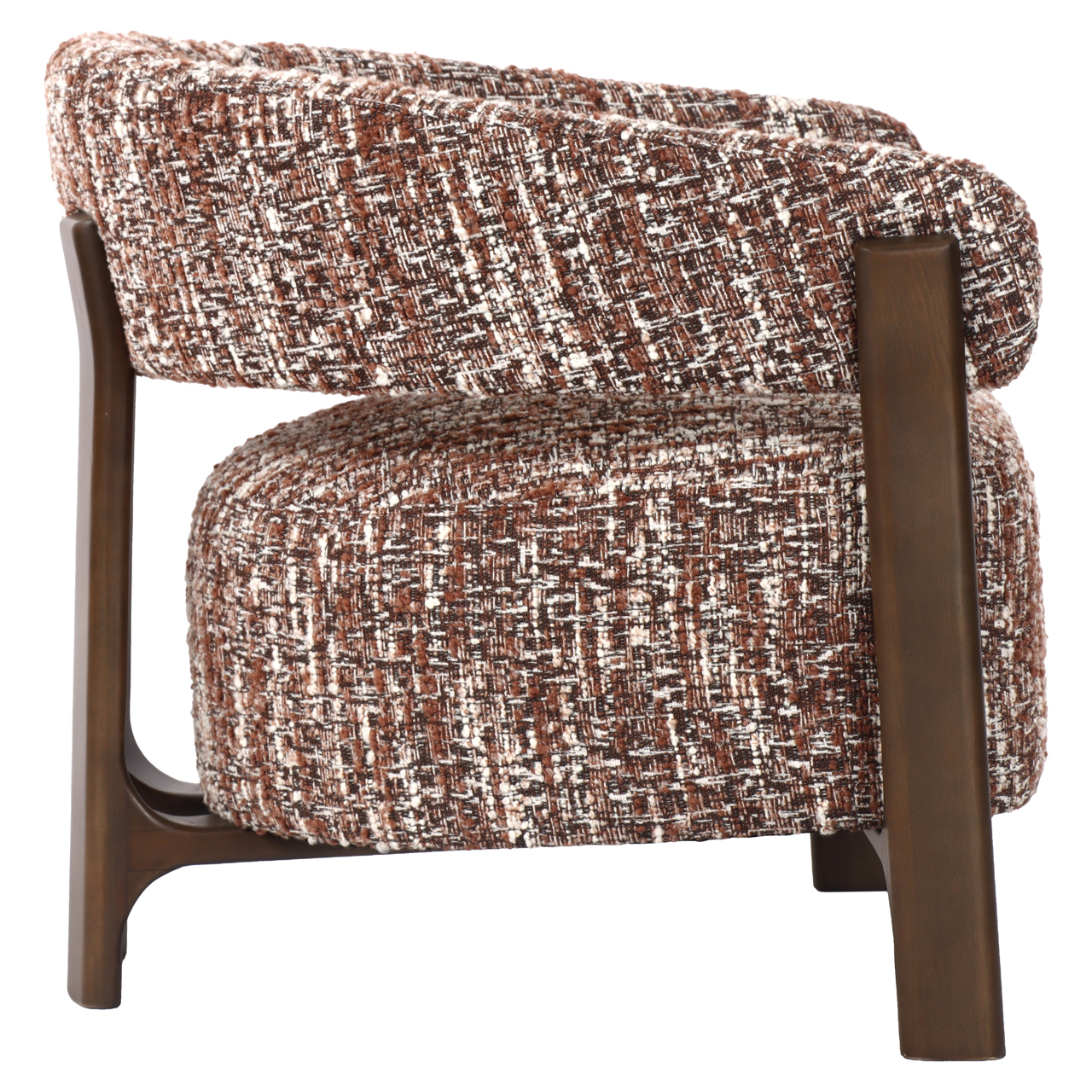 Fauteuil Dalara Geweven stof en beukenhout Hazel - Afbeelding 4