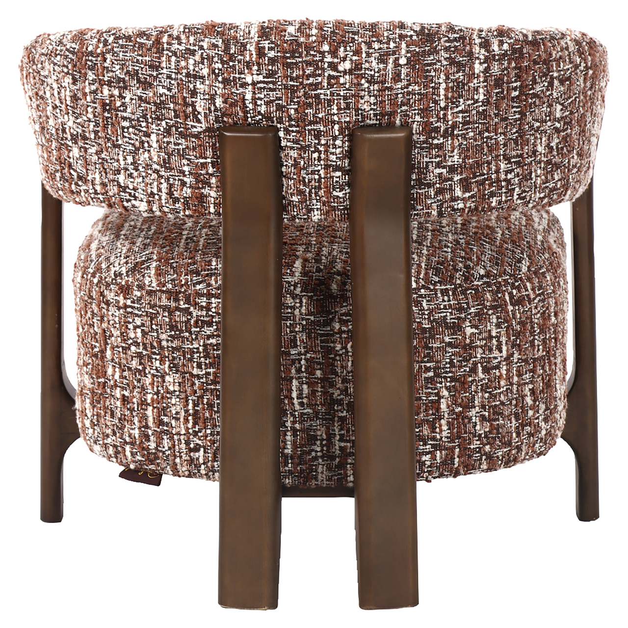 Fauteuil Dalara Geweven stof en beukenhout Hazel - Afbeelding 5