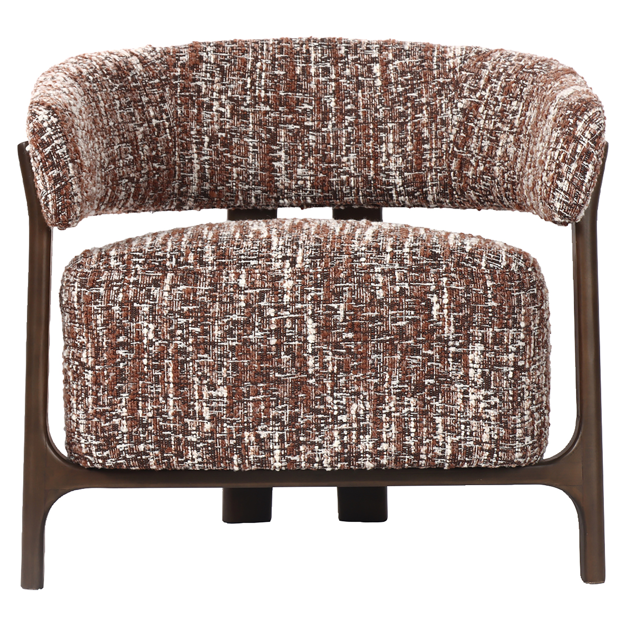Fauteuil Dalara Geweven stof en beukenhout Hazel - Afbeelding 3