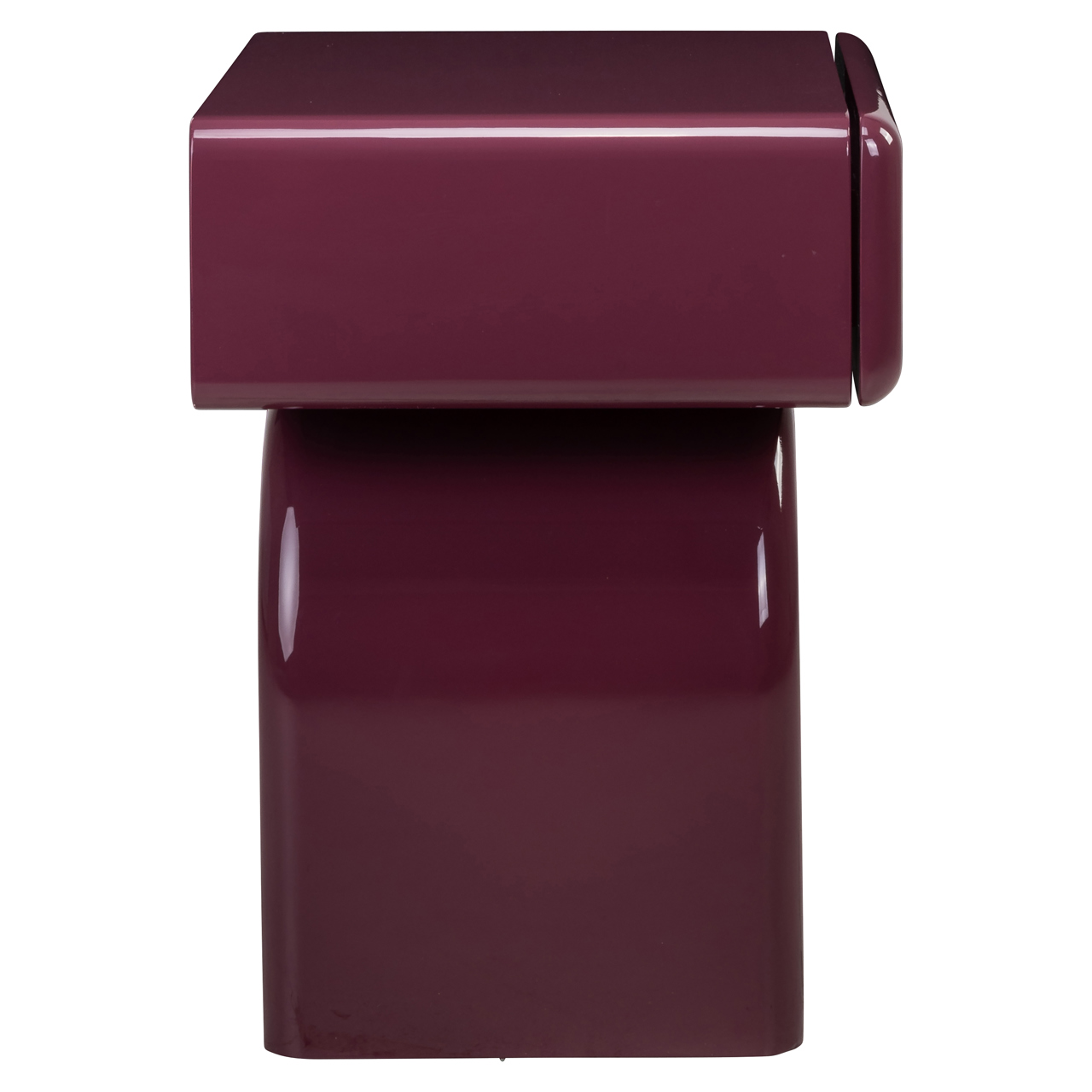 Bijzettafel/Nachtkastje Bennet Met 1 lade -Burgundy - Afbeelding 3