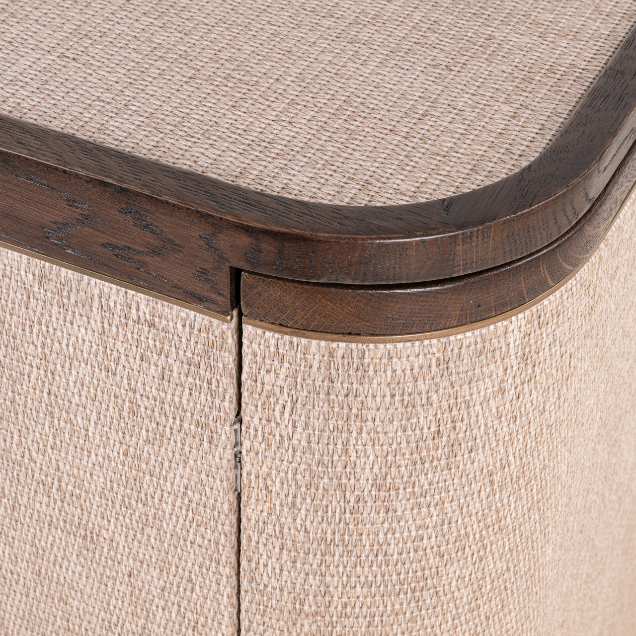 Dressoir Willox Linnen en eiken 180cm - Afbeelding 3