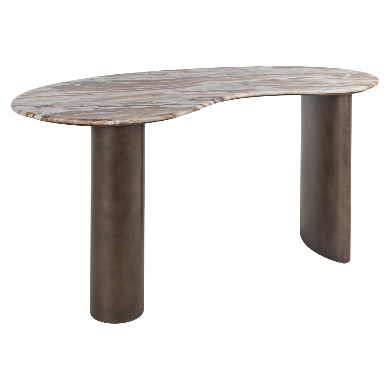 Organisch Bureau Brando Marmer en MDF 160 x 80cm