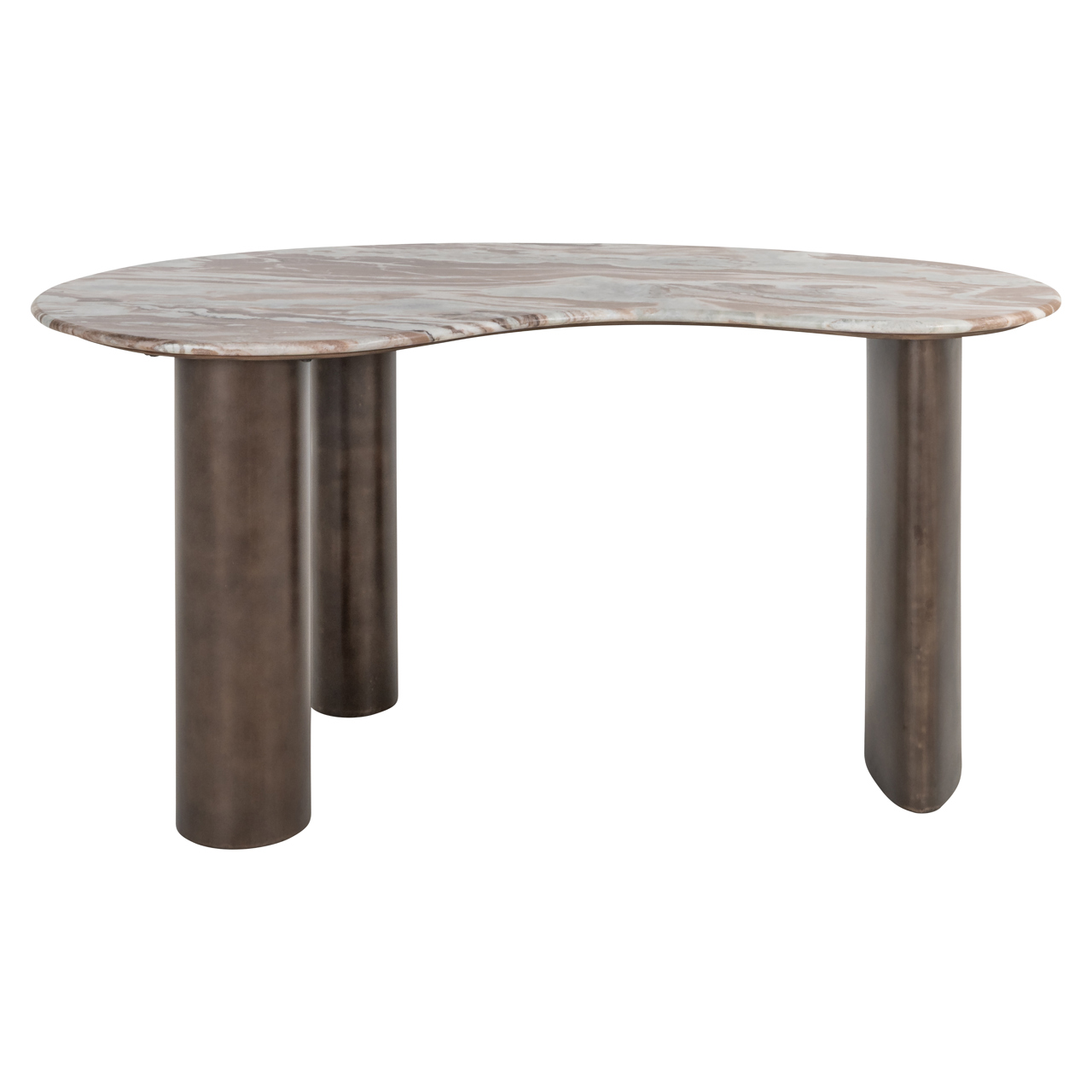 Organisch Bureau Brando Marmer en MDF 160 x 80cm - Afbeelding 2