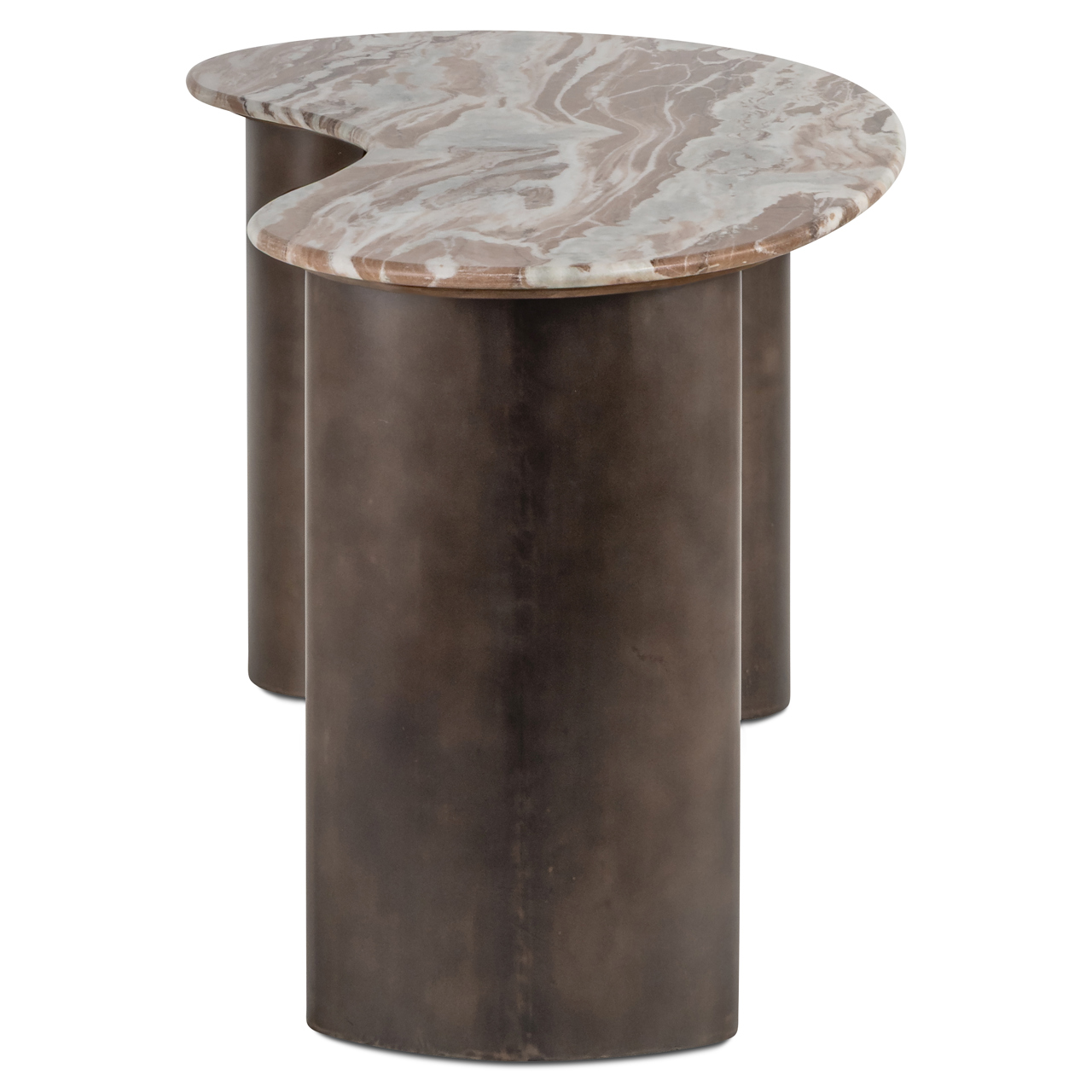 Organisch Bureau Brando Marmer en MDF 160 x 80cm - Afbeelding 3