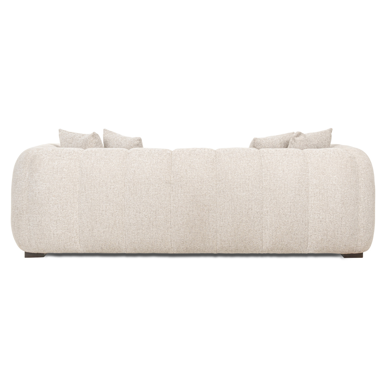 3-zits Bank Novaro Geweven stof 236cm Naturel - Afbeelding 4