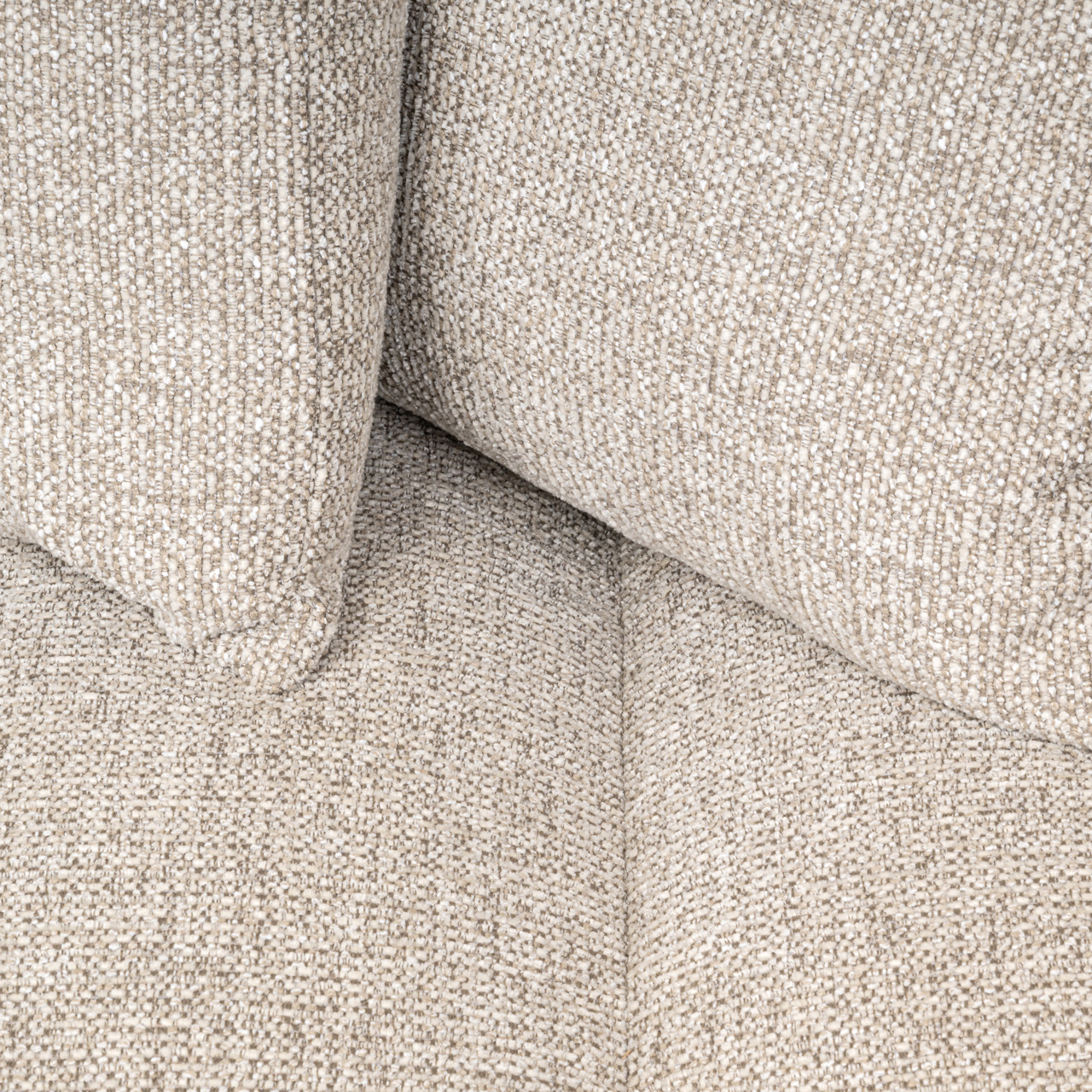 3-zits Bank Novaro Geweven stof 236cm Naturel - Afbeelding 7